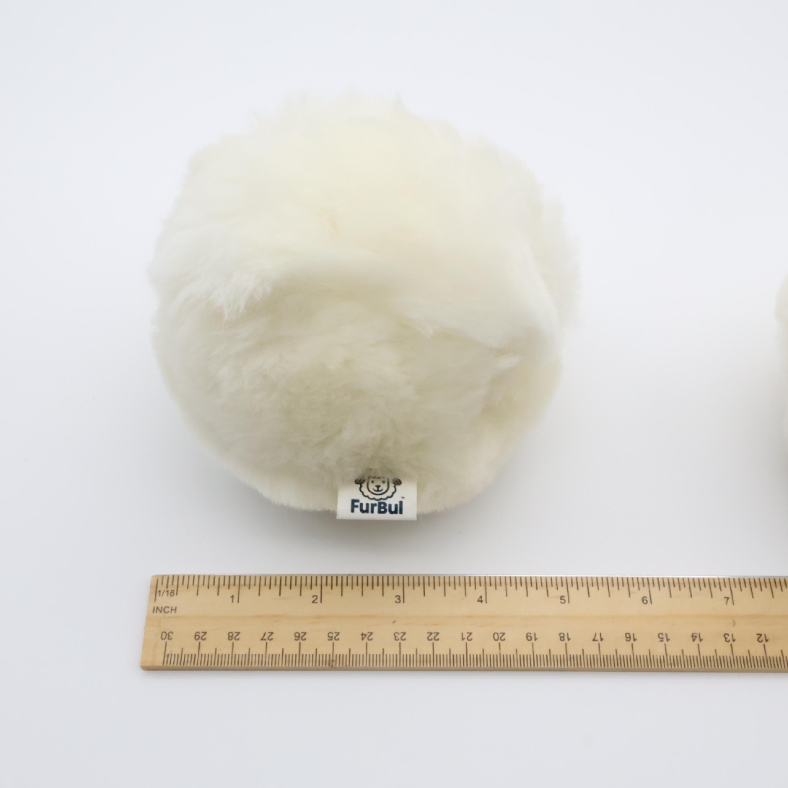 Natural Sheepskin Ball Toy for Dogs