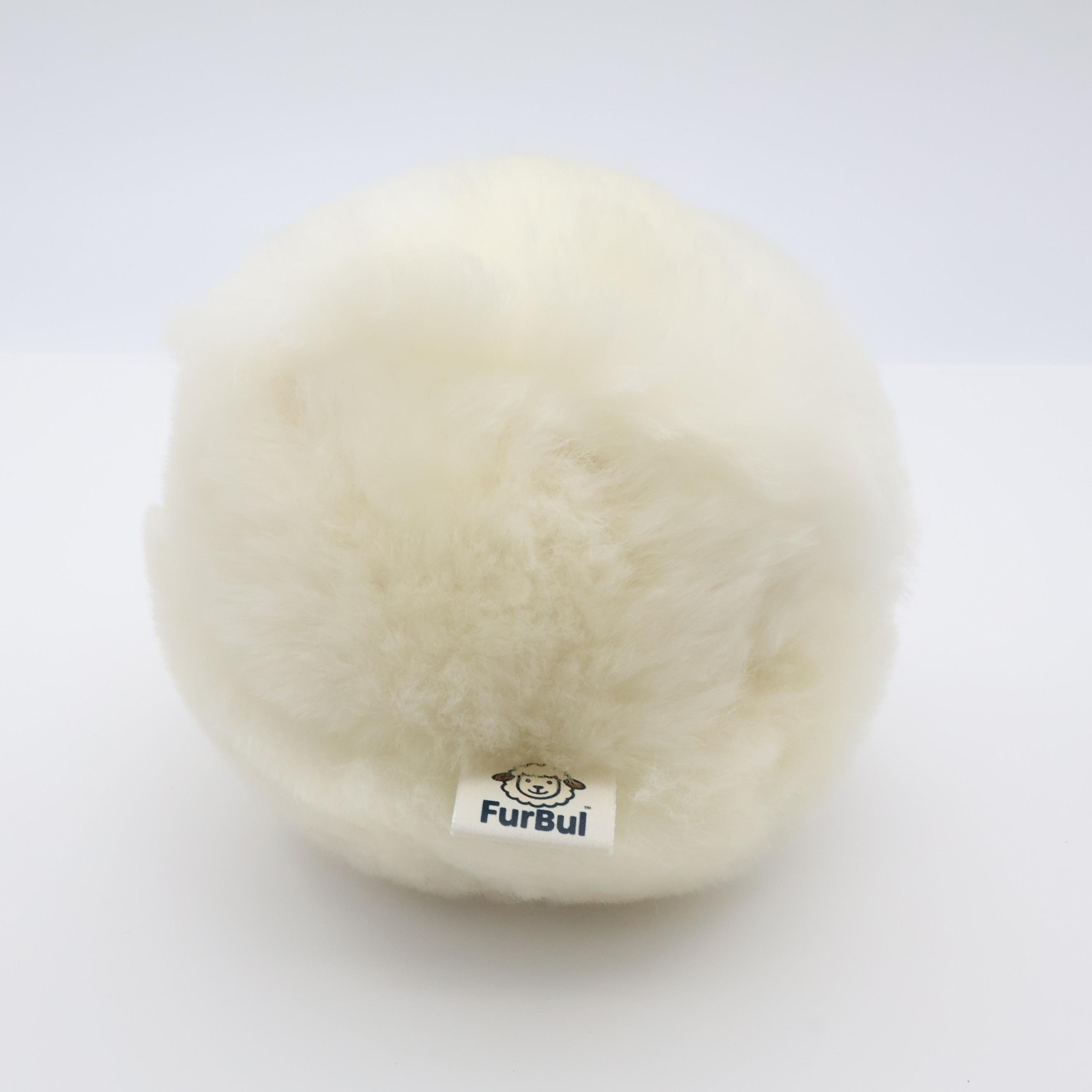 Natural Sheepskin Ball Toy for Dogs