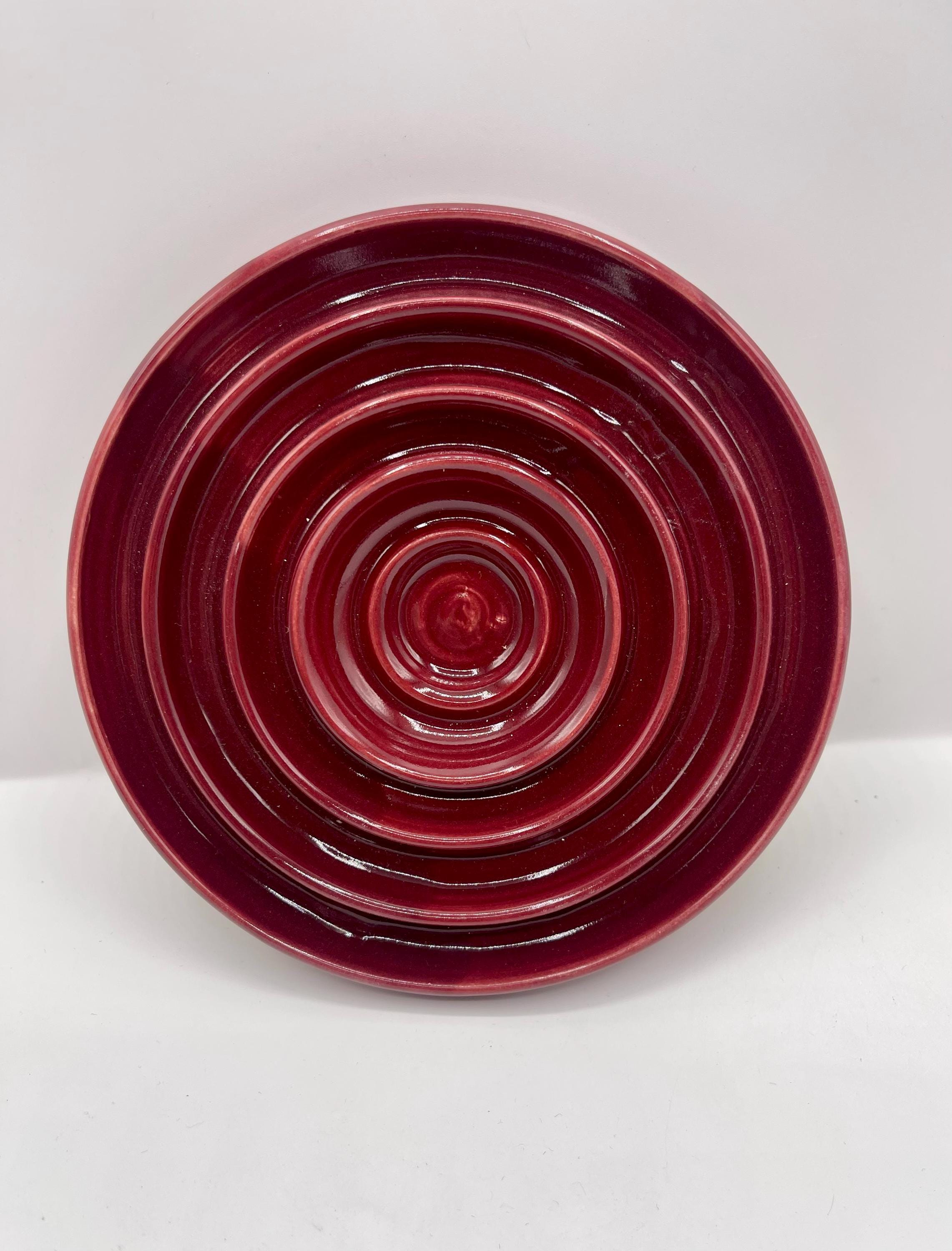 Handmade Ceramic Slow Feeder Bowl for Dogs and Cats