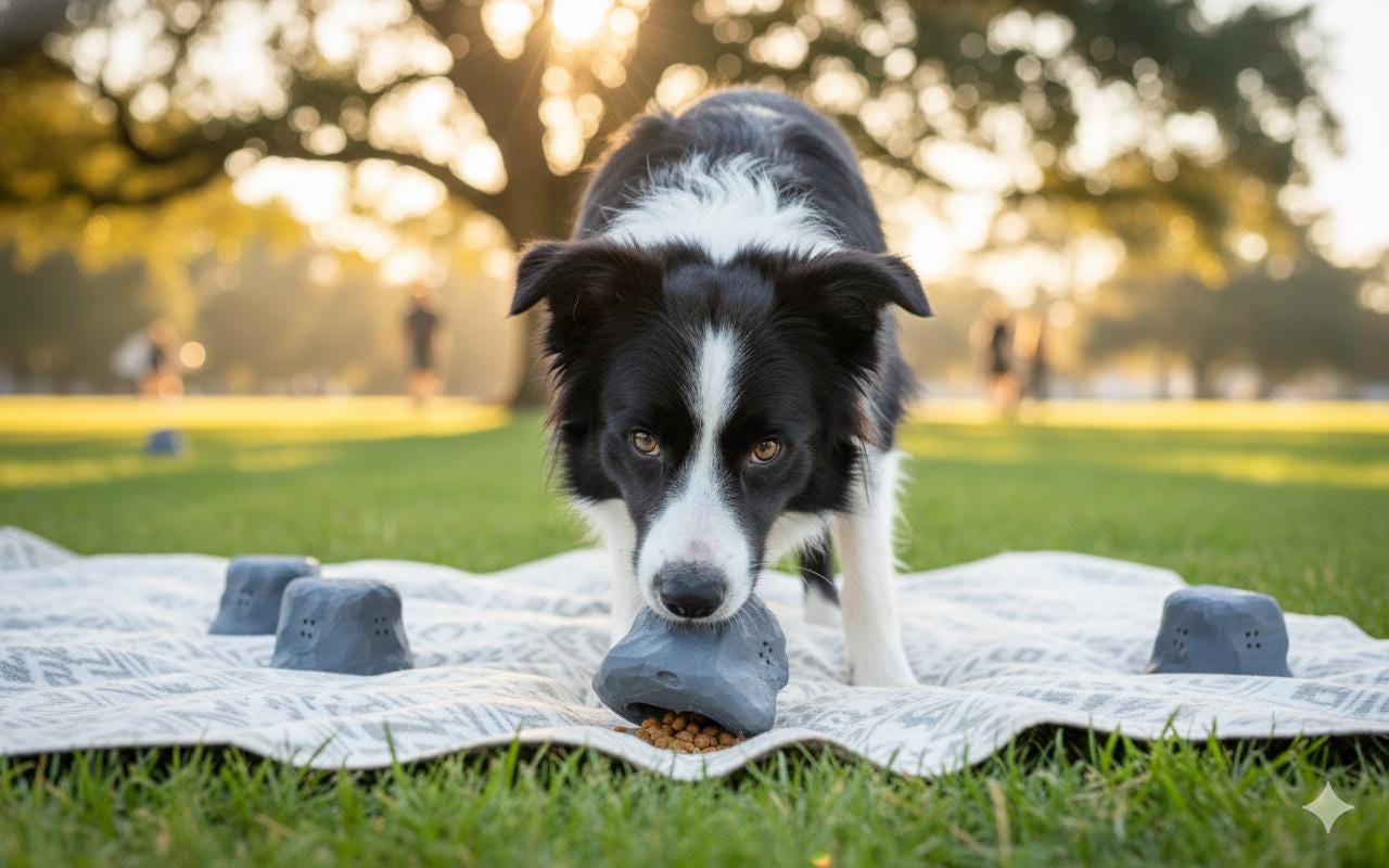 River Rock Sniffing Puzzle