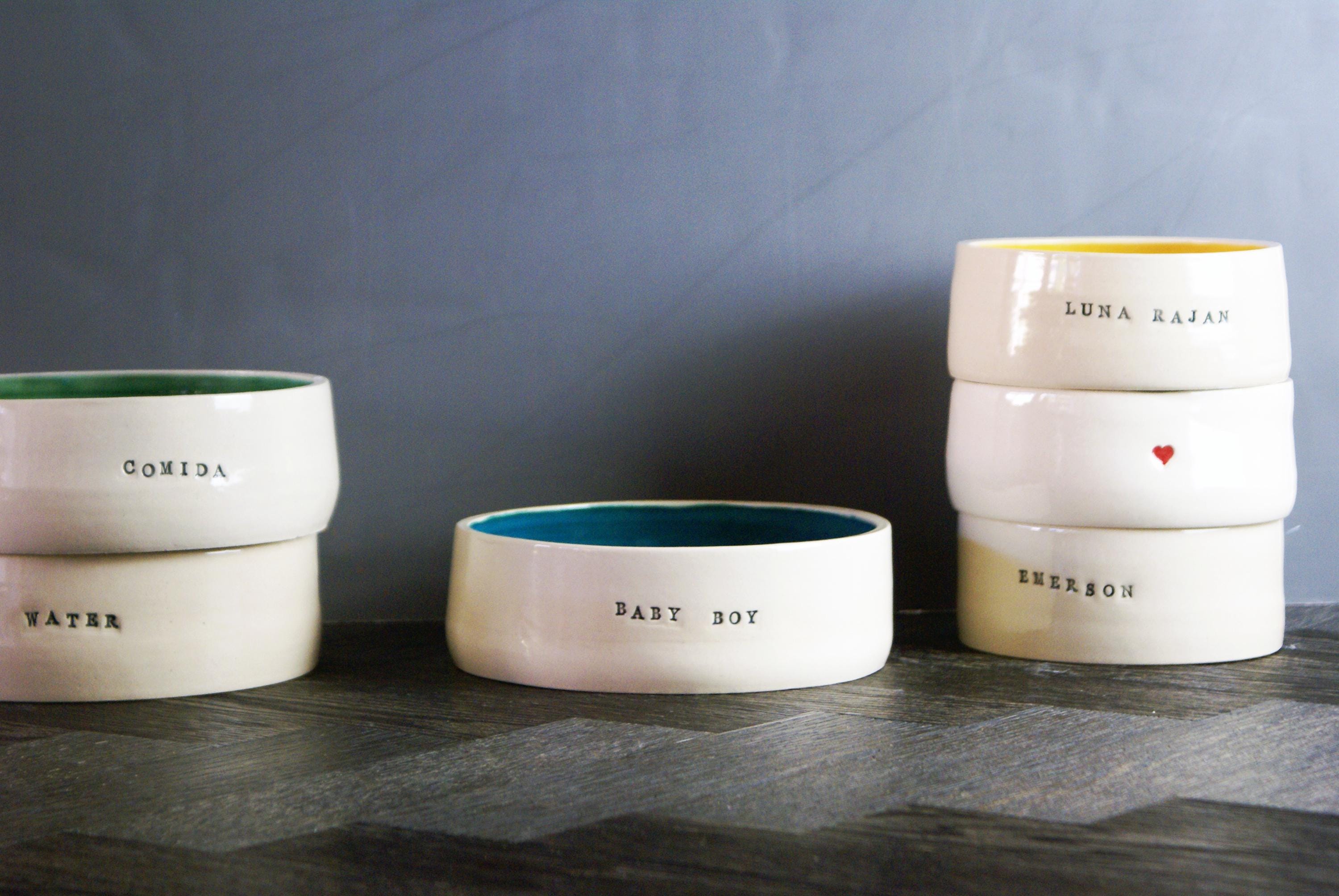 Personalized Ceramic Pet Bowl