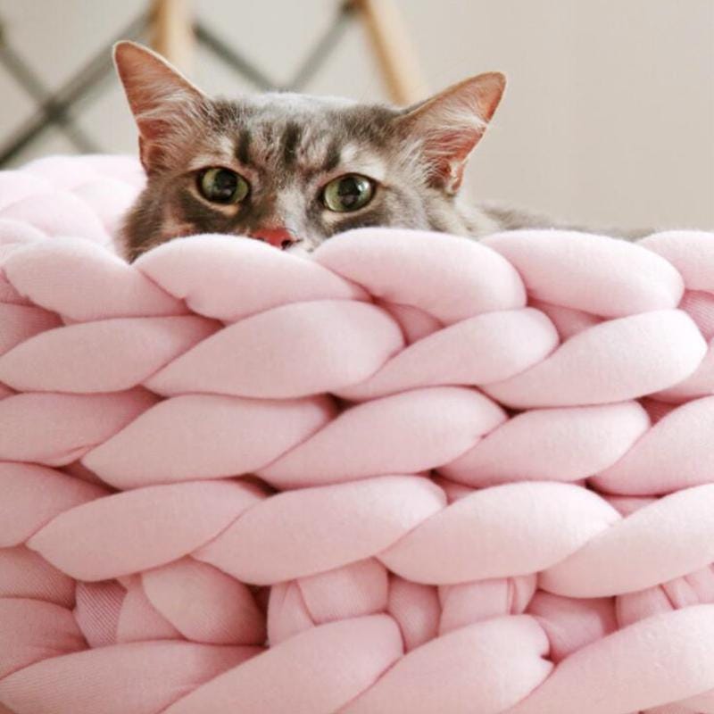 Handwoven Knit Pet Bed/Mat for Cat or Dog