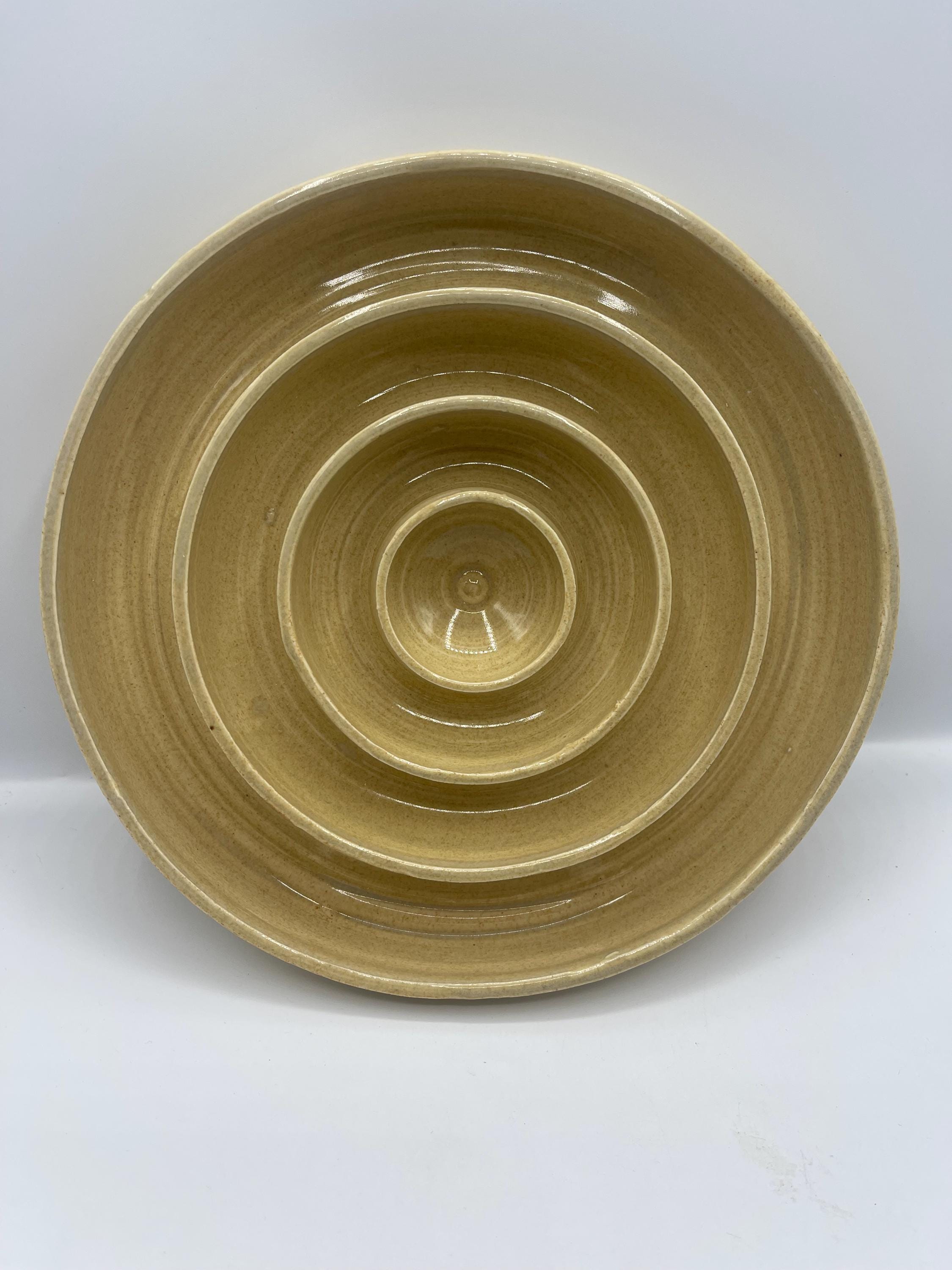 Handmade Ceramic Slow Feeder Bowl for Dogs and Cats