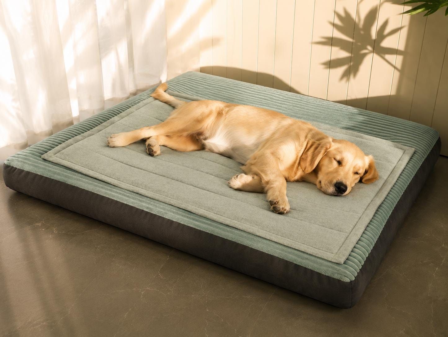 Quilted Linen Pet Mat