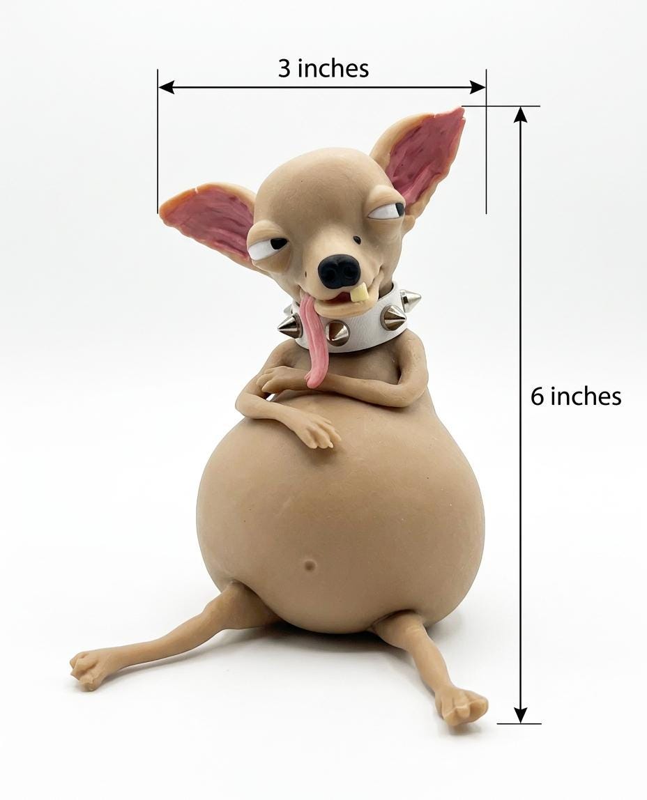 Chiwi TheMugly Dog Squishy Toy