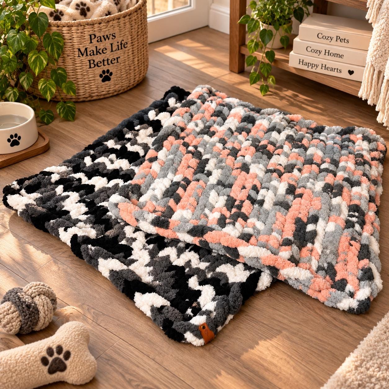 Cozy Pet Mat: Cat Lover Gift, Dog Accessories, Home Decor