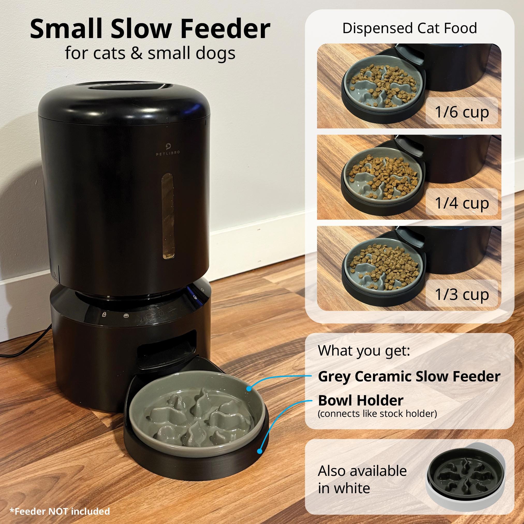 Slow Feeder Adapter for PETLIBRO Granary Automatic Pet Feeder