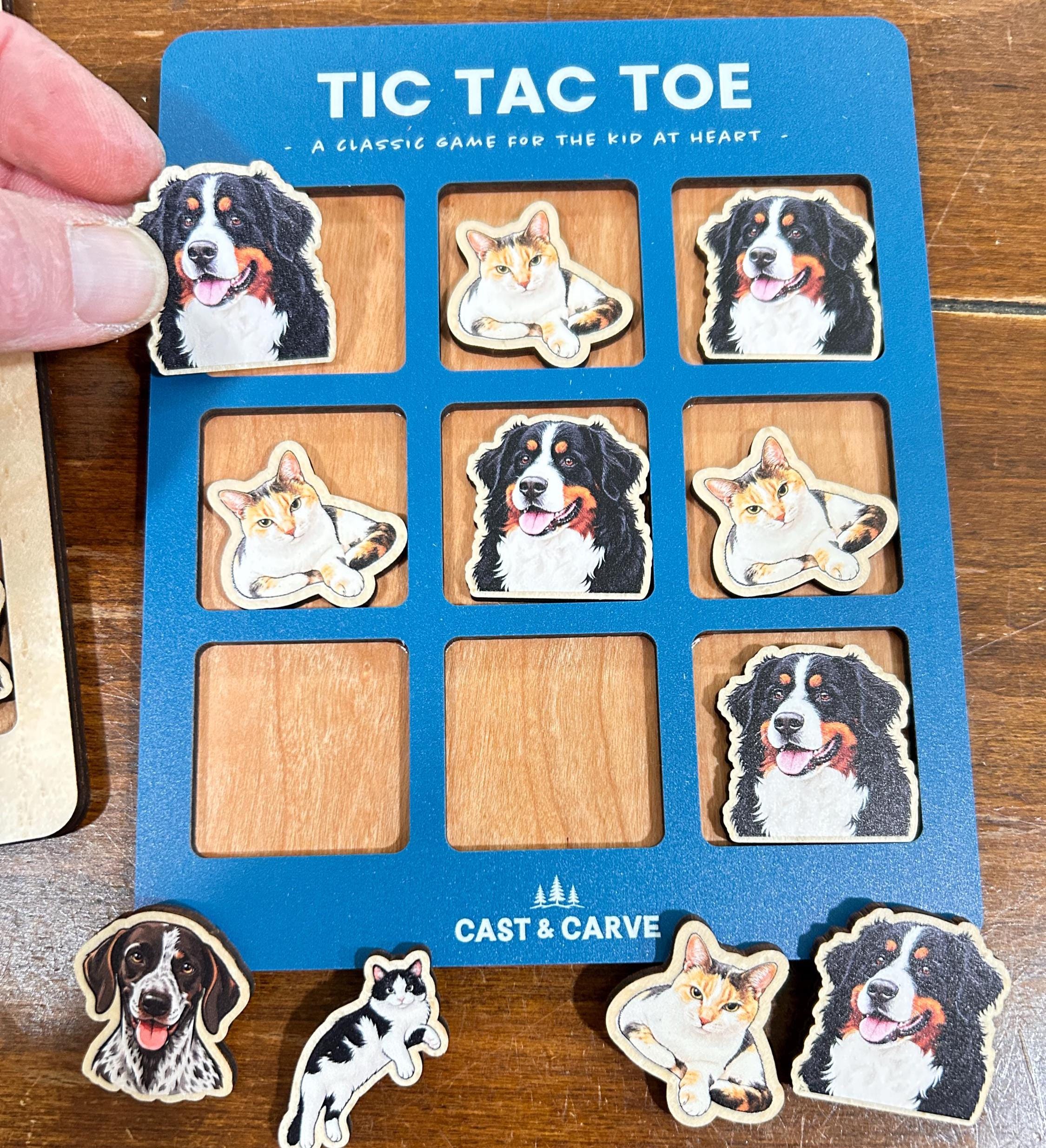 Personalized Pet Tic Tac Toe Game