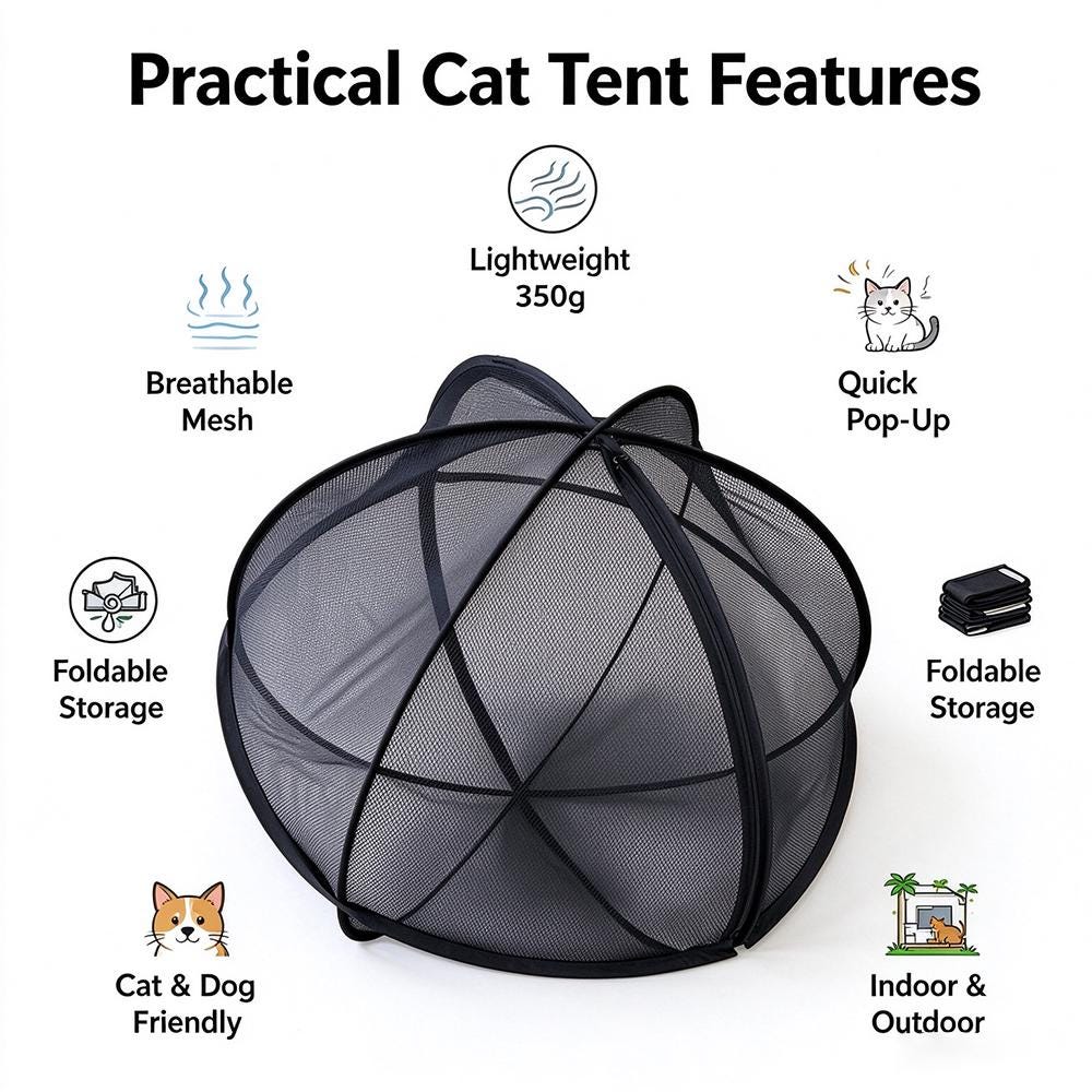 360 Panoramic Rolling Cat Playpen Cat Hamster Ball for Outside