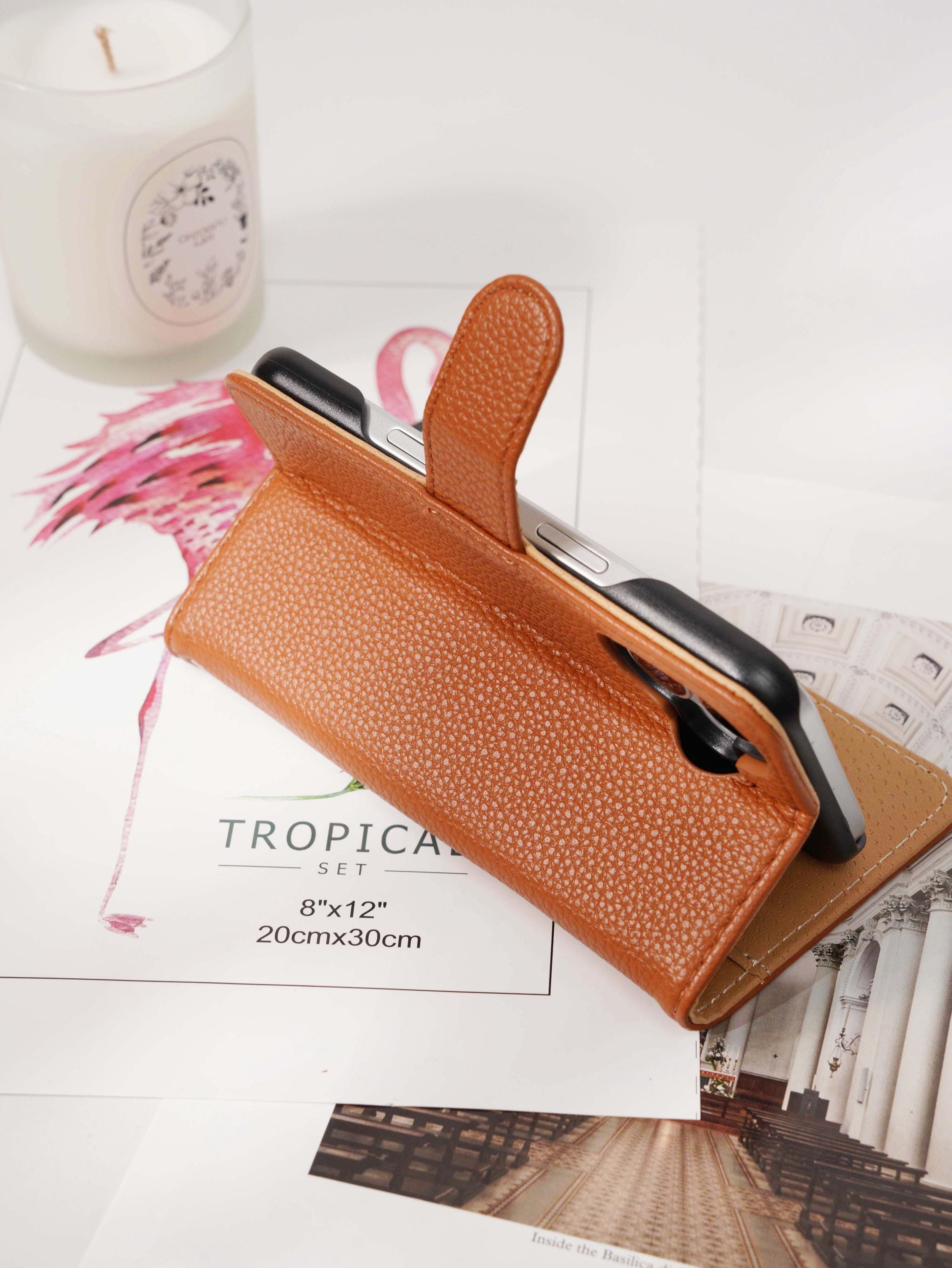 Personalized Crossbody Strap Wallet Phone Case with Card Slot for iPhone