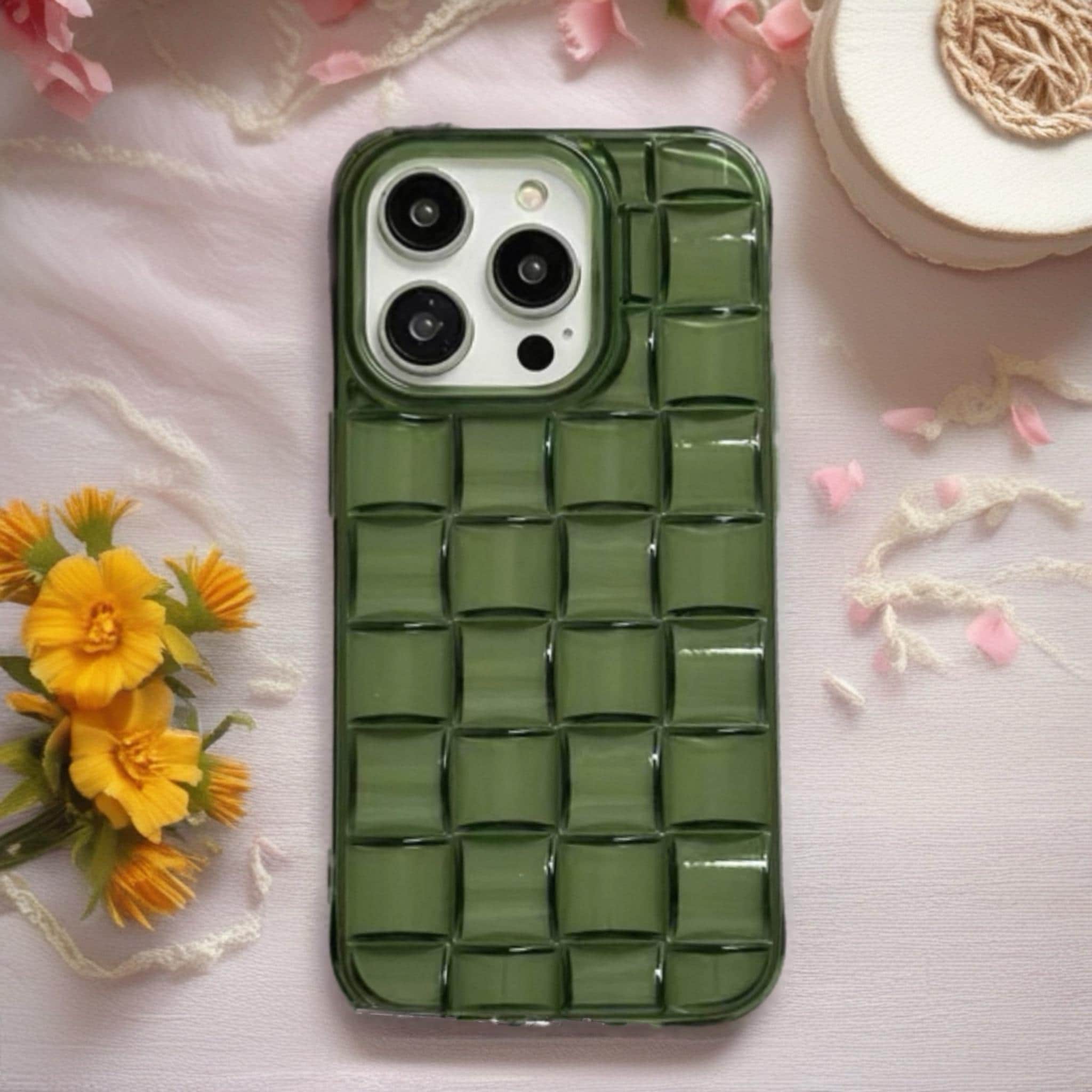Emerald Cut Textured iPhone Case | Slim Protective Phone Cover
