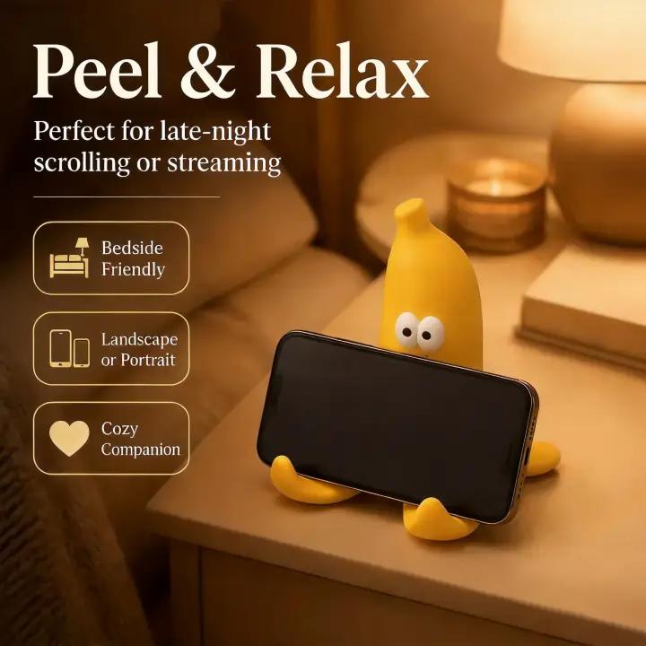 3D Printed Banana Phone Stand Desk Accessory