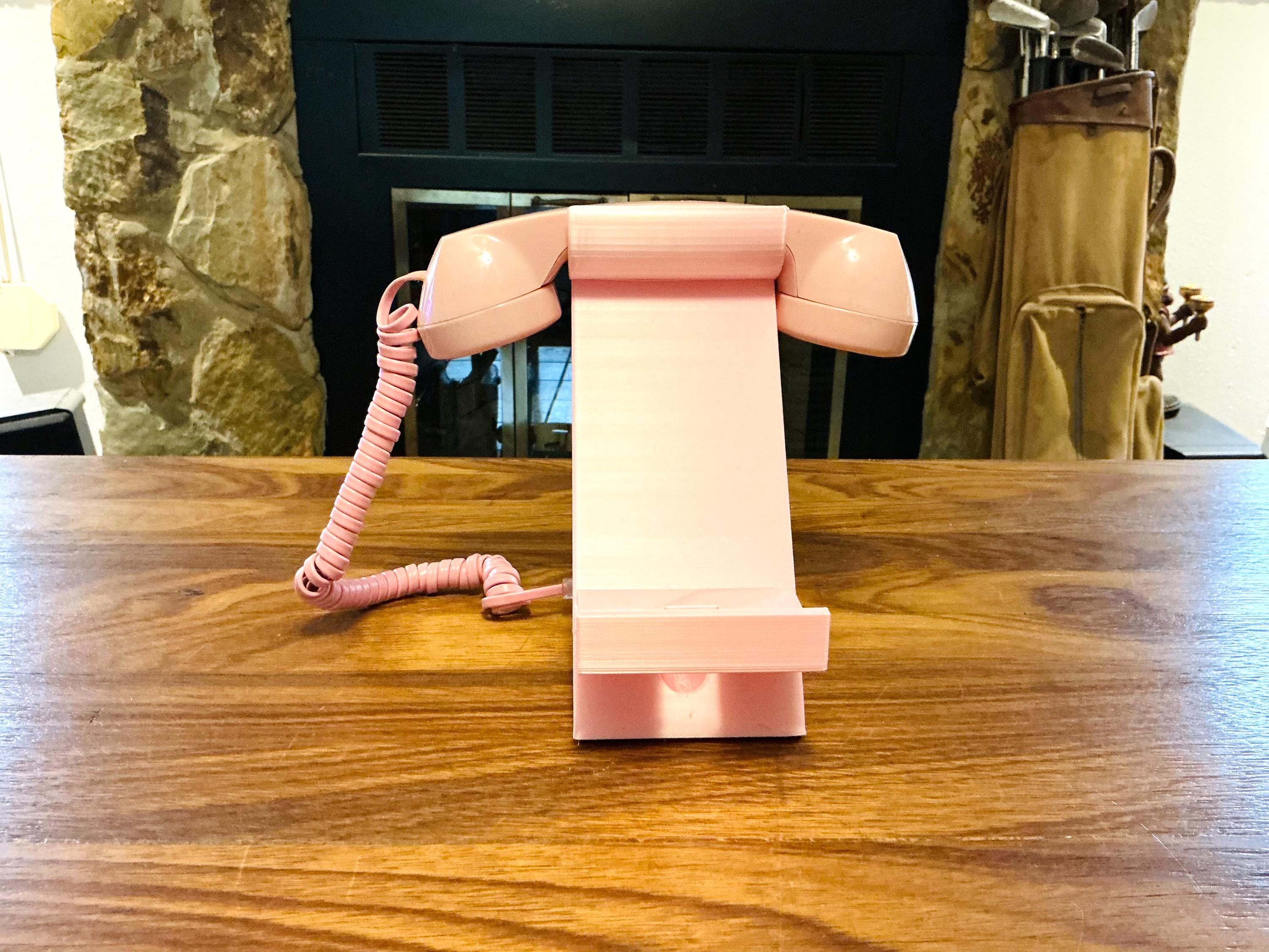 Cell Phone Charging Stand Docking Station with Vintage Telephone Handset