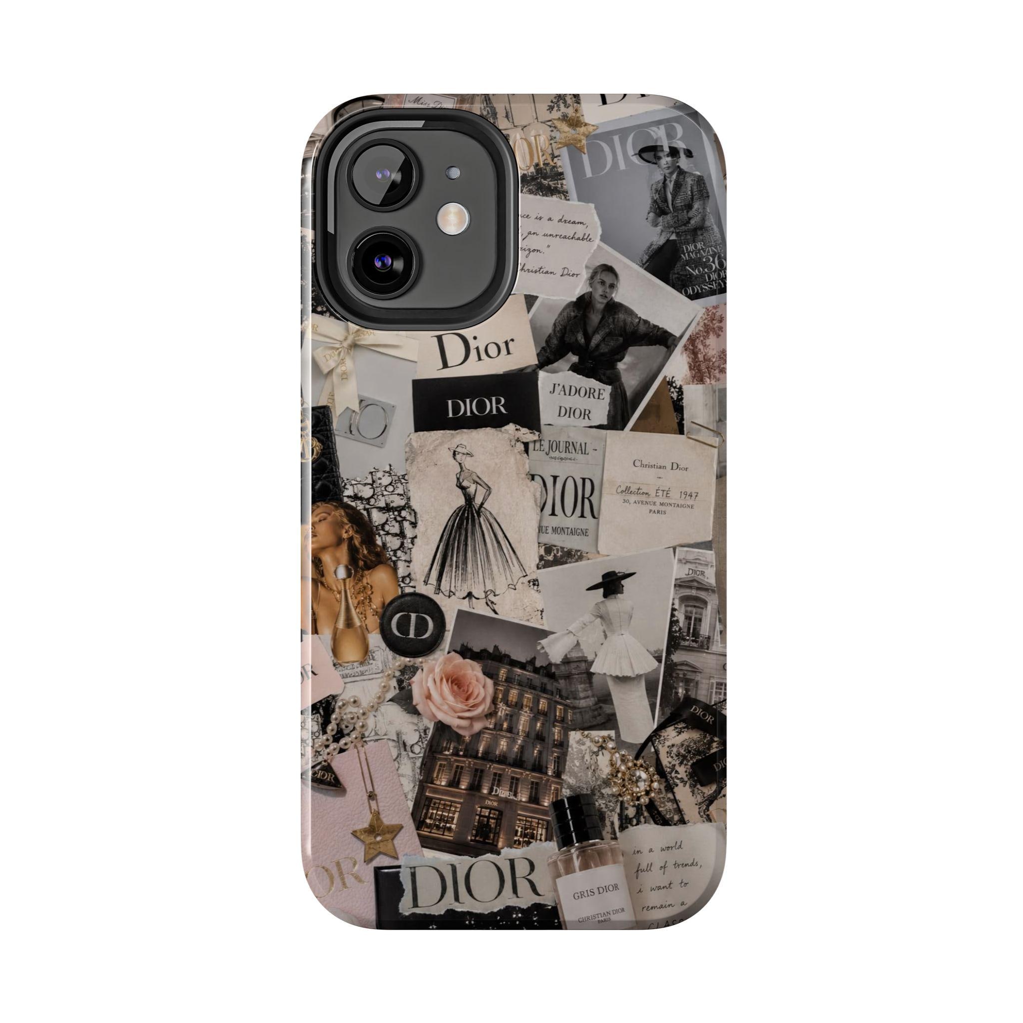 Vintage Dior Collage Phone Case | Tough Phone Case