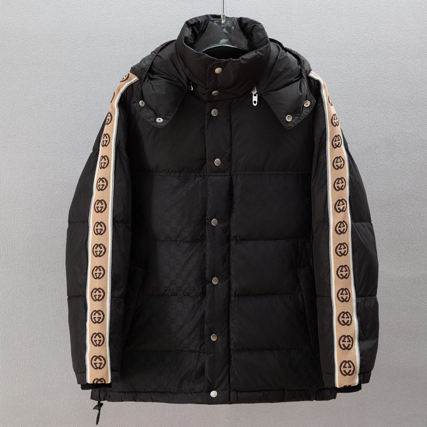 时尚织带保暖棉服男士冬季上衣