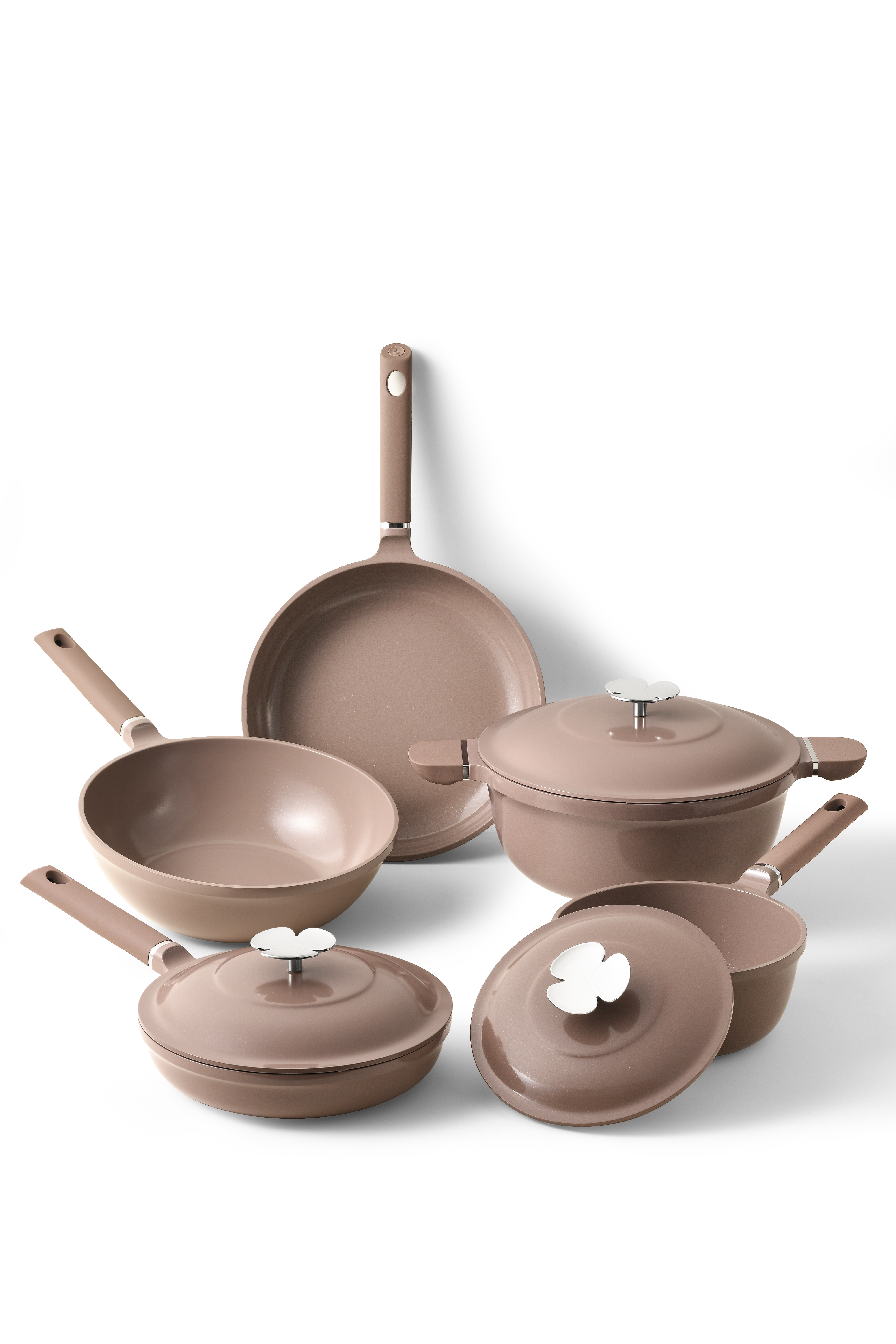 Trifoglia 8 pieces non-stick cookware sets