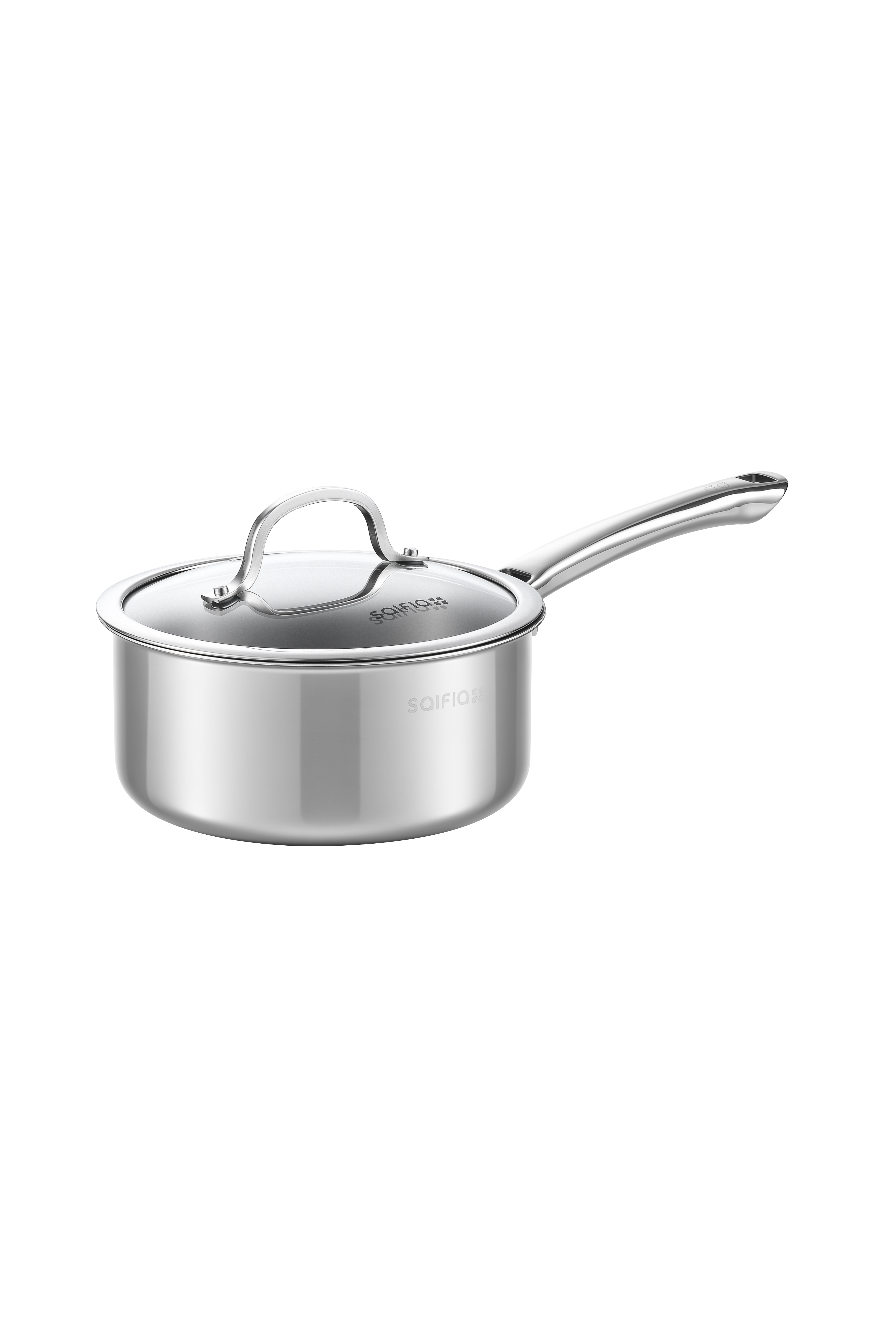 Titanium hammered sauce pan