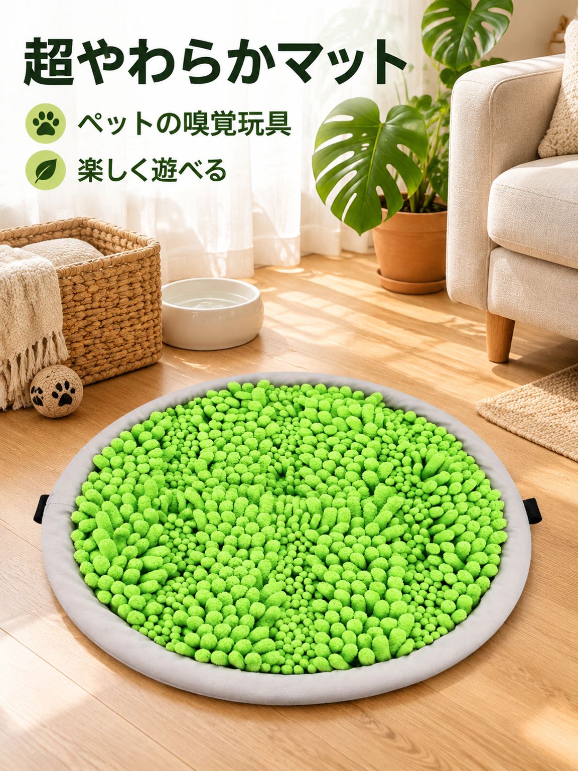 超やわらかいペット用犬の嗅覚マット