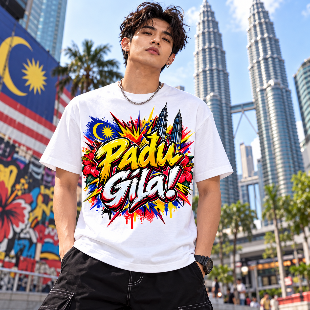 🇲🇾🔥 DISKAUN 50% KAW-KAW! Padu Gila Weh! 🇲🇾 T-Shirt Streetwear Lokal Malaysia 👑 | Style Budak KL • Design Merdeka • Cotton Premium • Memang Onz! ⚡