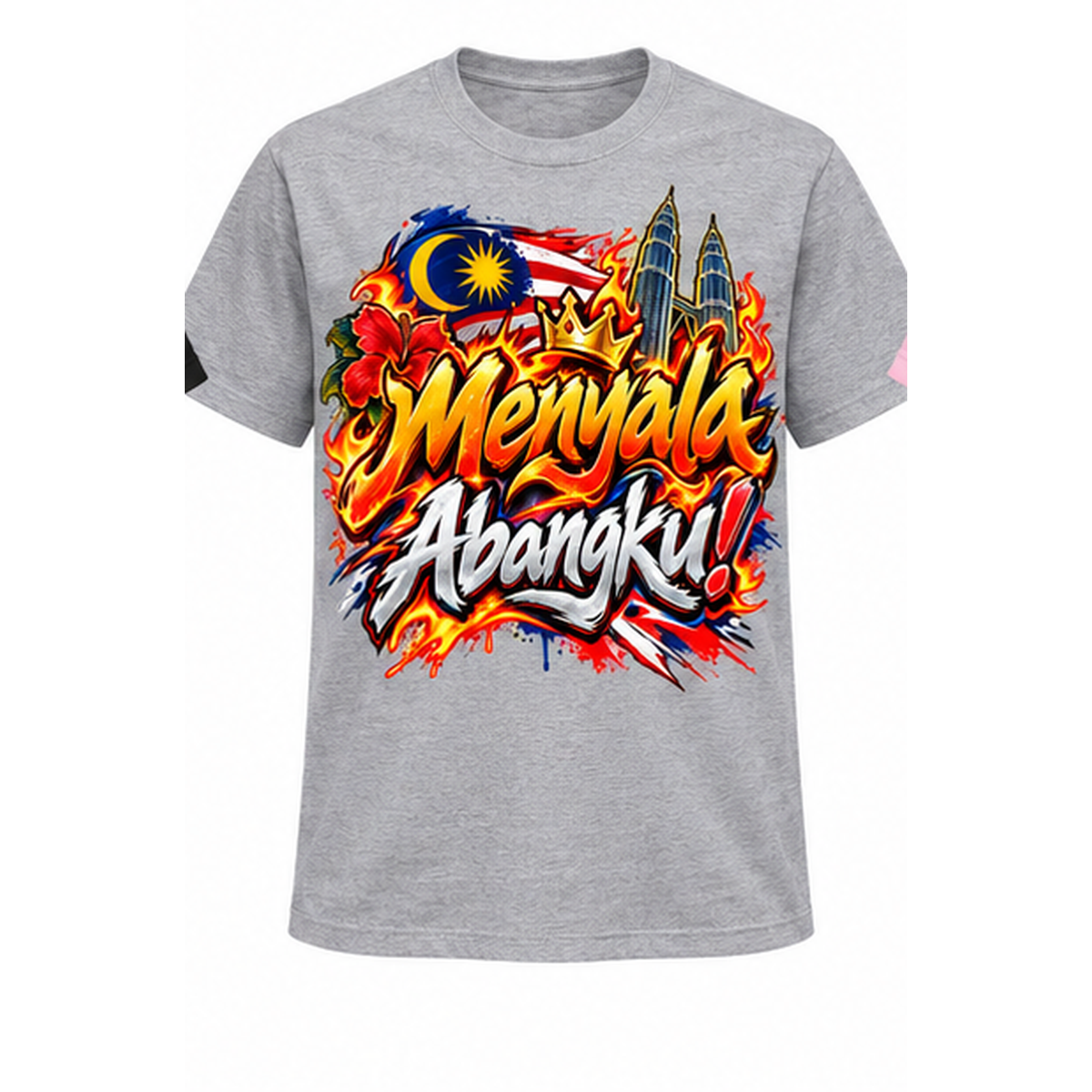 🇲🇾🔥 PROMOSI 50% OFF! Menyala Abangku T-Shirt Premium Cotton 👑 | Baju Lelaki Streetwear Malaysia | Selesa & Bergaya ✨