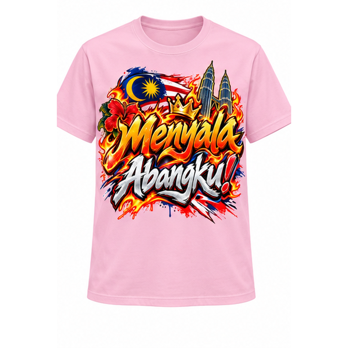 🇲🇾🔥 PROMOSI 50% OFF! Menyala Abangku T-Shirt Premium Cotton 👑 | Baju Lelaki Streetwear Malaysia | Selesa & Bergaya ✨