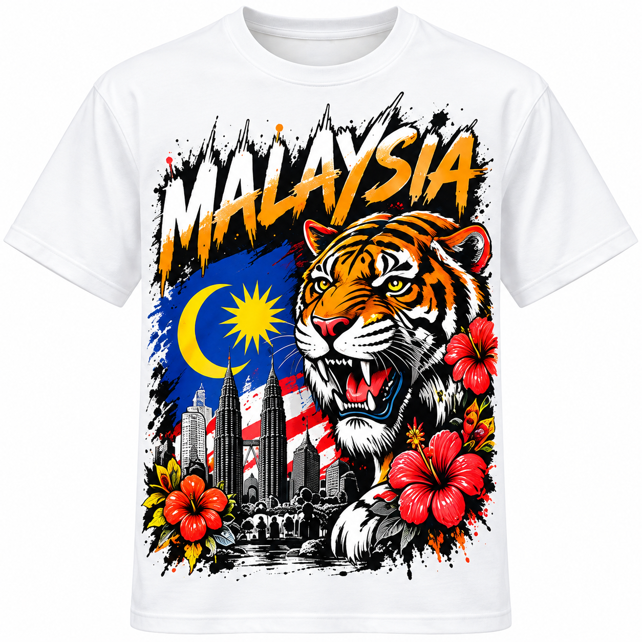🇲🇾🔥 T-Shirt Harimau Malaysia | Rekaan Eksklusif CetakKita | Promosi 50% Masa Terhad!