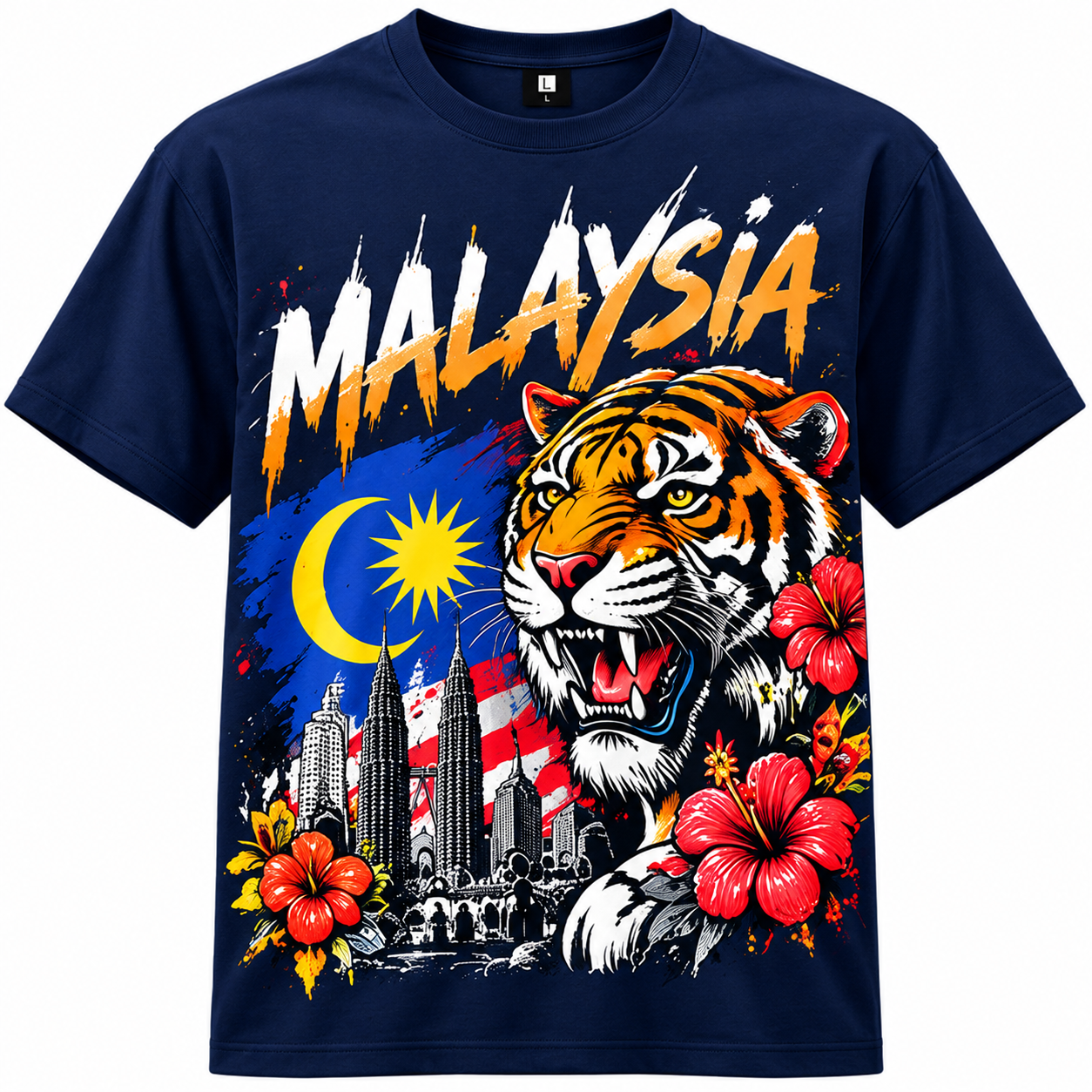 🇲🇾🔥 T-Shirt Harimau Malaysia | Rekaan Eksklusif CetakKita | Promosi 50% Masa Terhad!