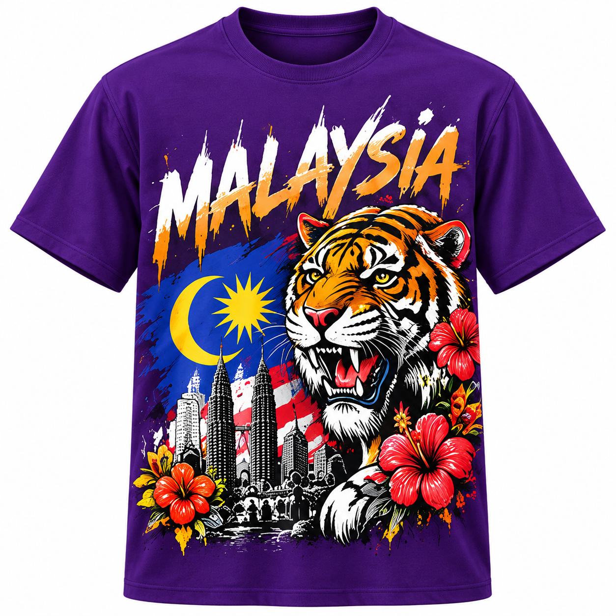 🇲🇾🔥 T-Shirt Harimau Malaysia | Rekaan Eksklusif CetakKita | Promosi 50% Masa Terhad!