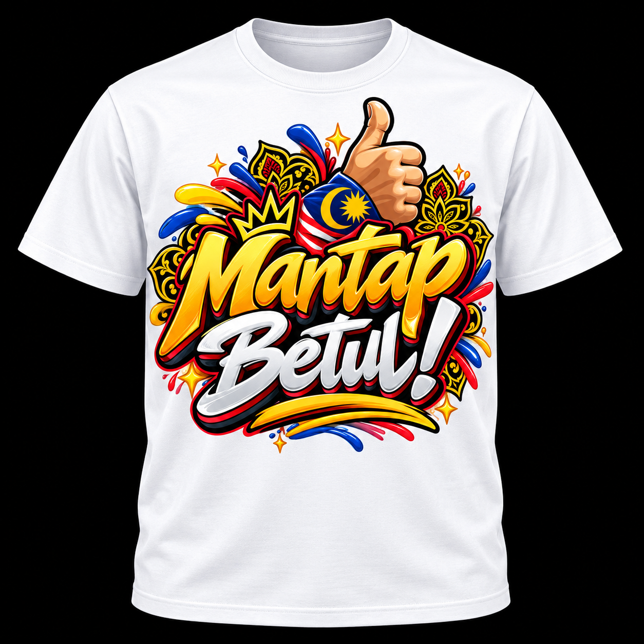🇲🇾🔥 DISKAUN 50% KAW-KAW! Mantap Betul Weh! 👍 T-Shirt Lelaki Premium Streetwear Malaysia | Design Jalur Gemilang • Style Anak Malaysia • Memang Padu Habis! ⚡👑