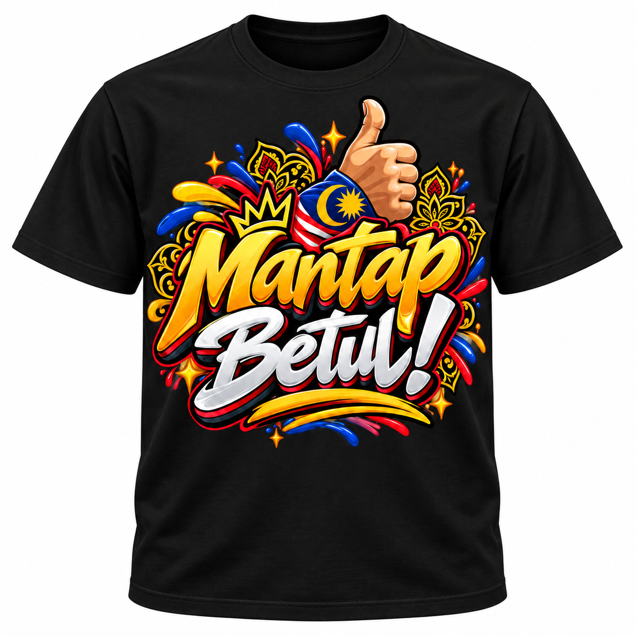 🇲🇾🔥 DISKAUN 50% KAW-KAW! Mantap Betul Weh! 👍 T-Shirt Lelaki Premium Streetwear Malaysia | Design Jalur Gemilang • Style Anak Malaysia • Memang Padu Habis! ⚡👑