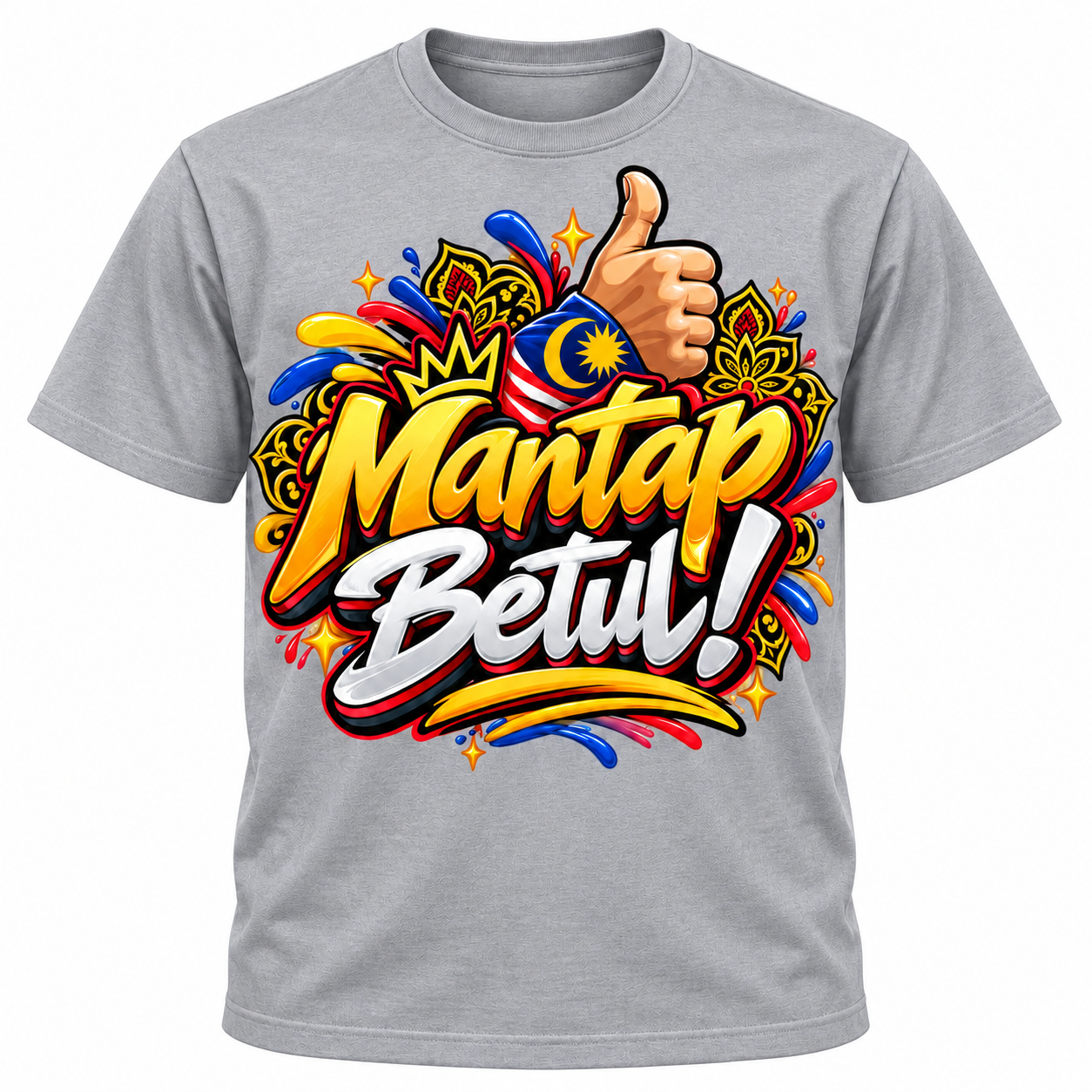 🇲🇾🔥 DISKAUN 50% KAW-KAW! Mantap Betul Weh! 👍 T-Shirt Lelaki Premium Streetwear Malaysia | Design Jalur Gemilang • Style Anak Malaysia • Memang Padu Habis! ⚡👑