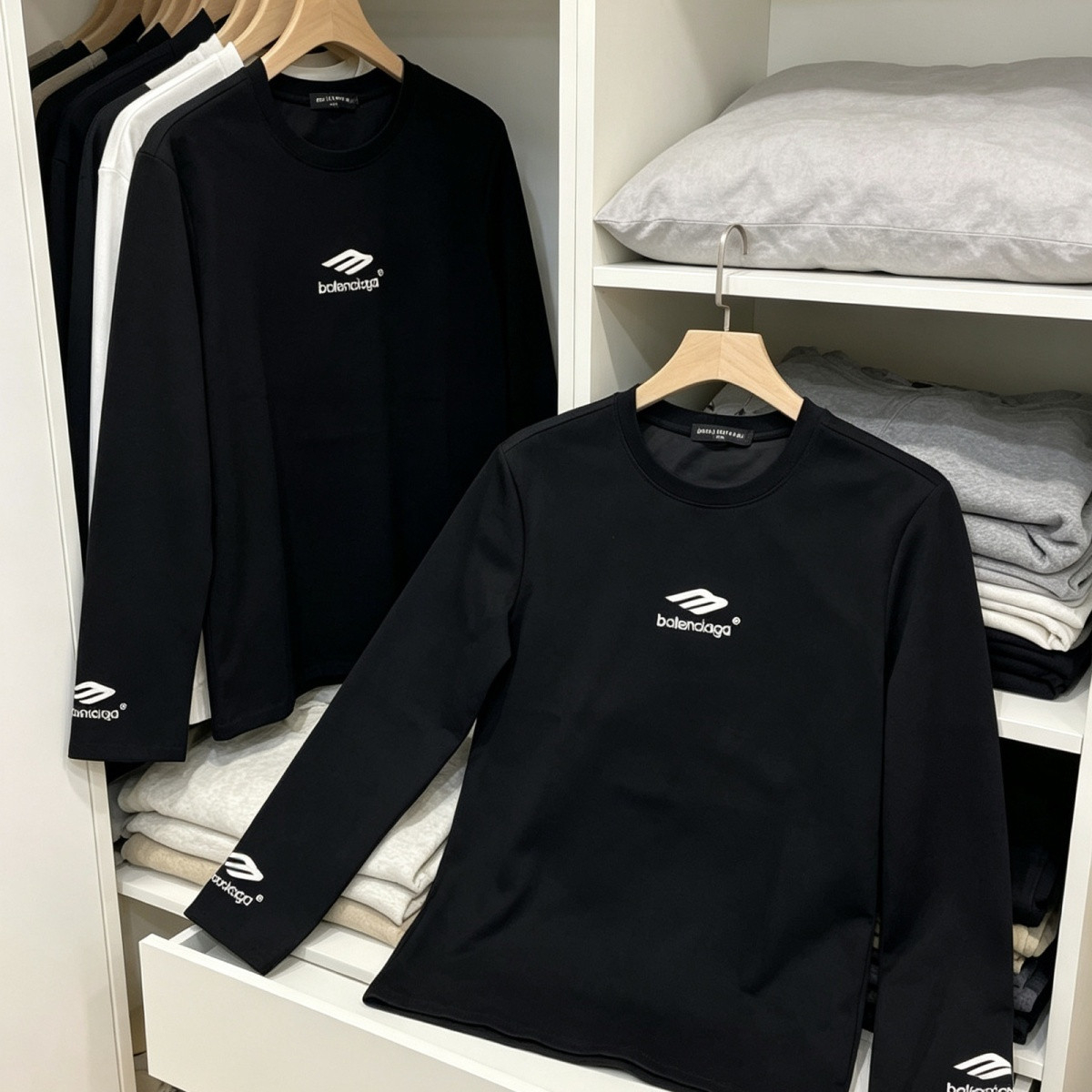 『S-XL』男女兼用のおしゃれな長袖カップルシャツ