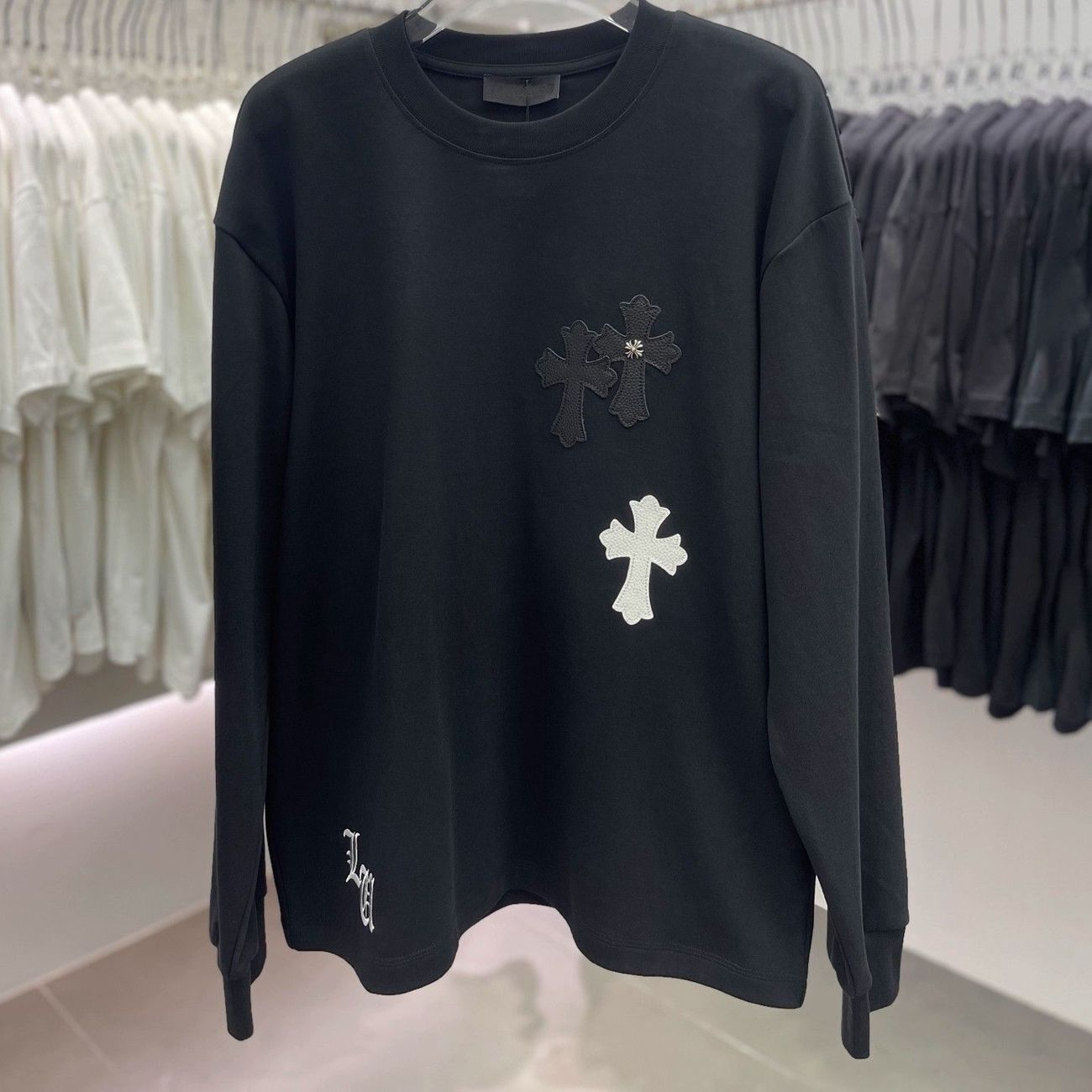 『M-3XL』新作長袖刺繍入り万能ファッションカジュアルスウェットシャツ