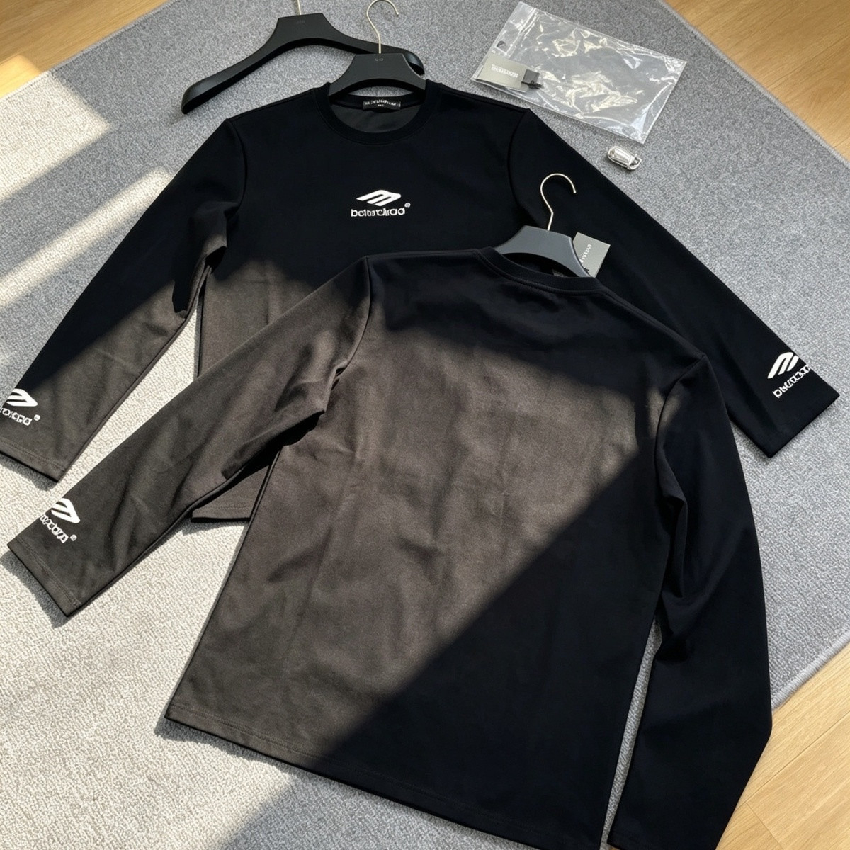 『S-XL』男女兼用のおしゃれな長袖カップルシャツ