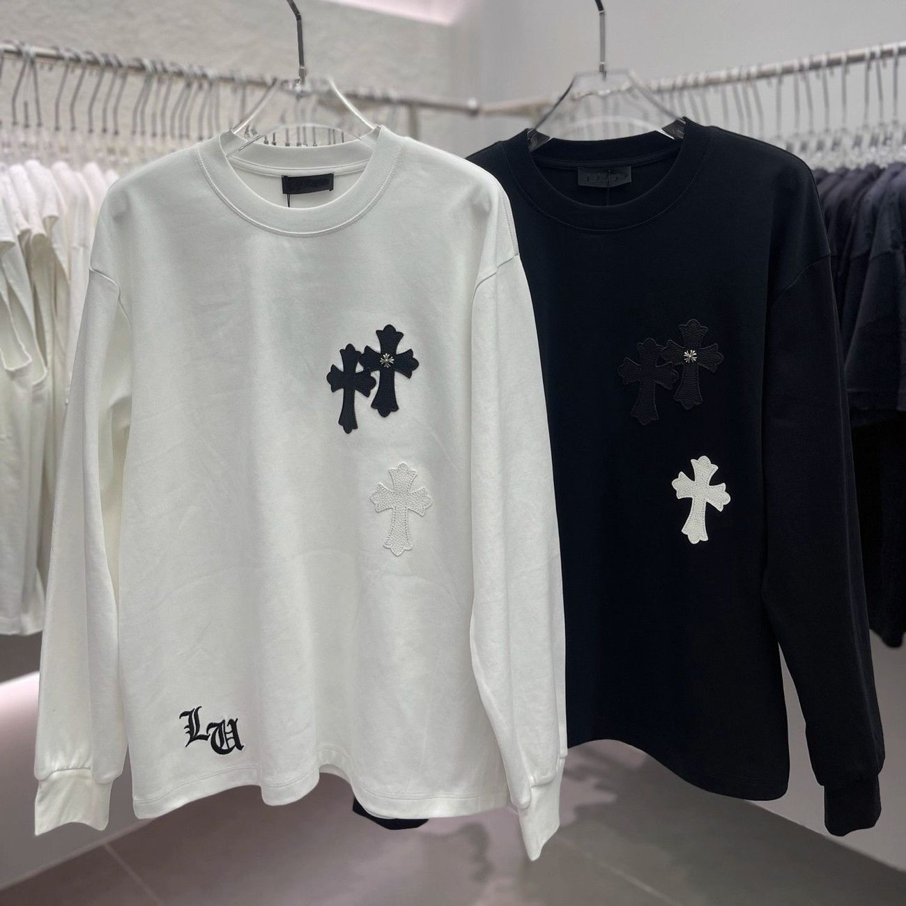 『M-3XL』新作長袖刺繍入り万能ファッションカジュアルスウェットシャツ