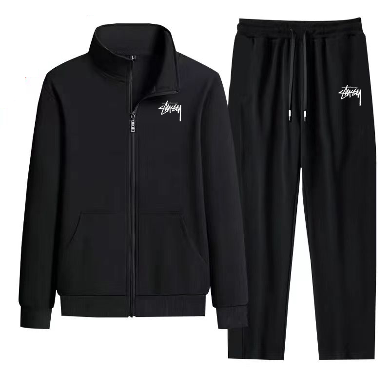 【春の期間限定割引価格】人気STUSSY 防風 テーラード ジッパー ジャケット+ズボン二点セット