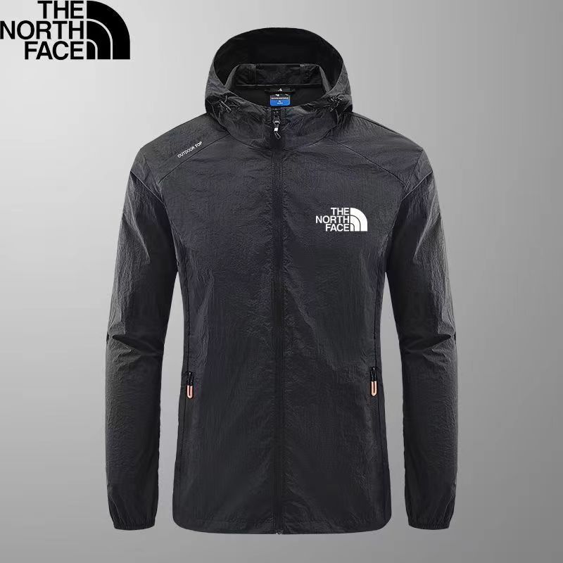 The North Face 夏のサンシェイドフルジップフーディ、防水性、通気性、速乾性、UVカット機能（ユニセックス）