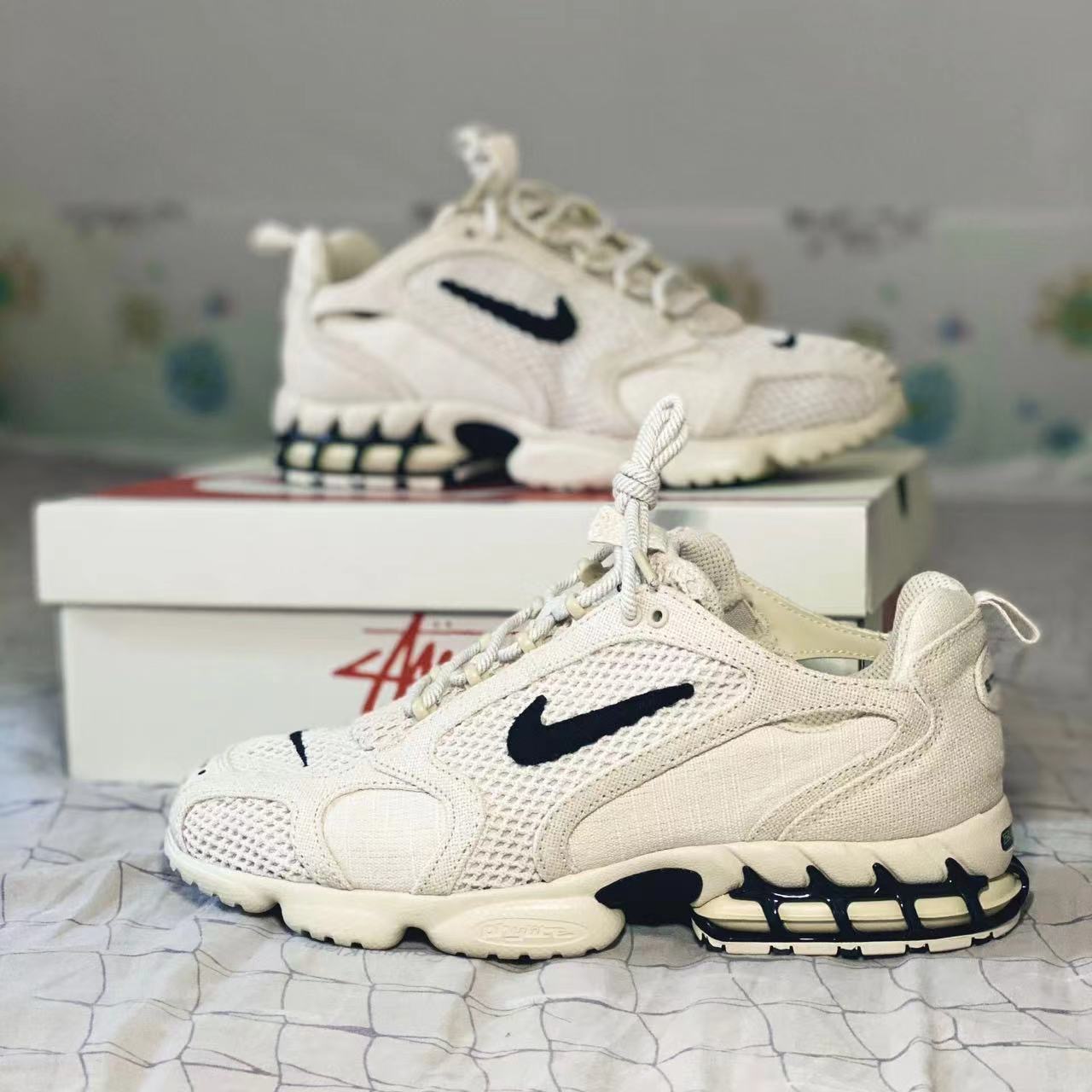 STUSSY × NIKE ステューシー 通気性　ジョイント エア クッション  男女兼用 スポーツ シューズ