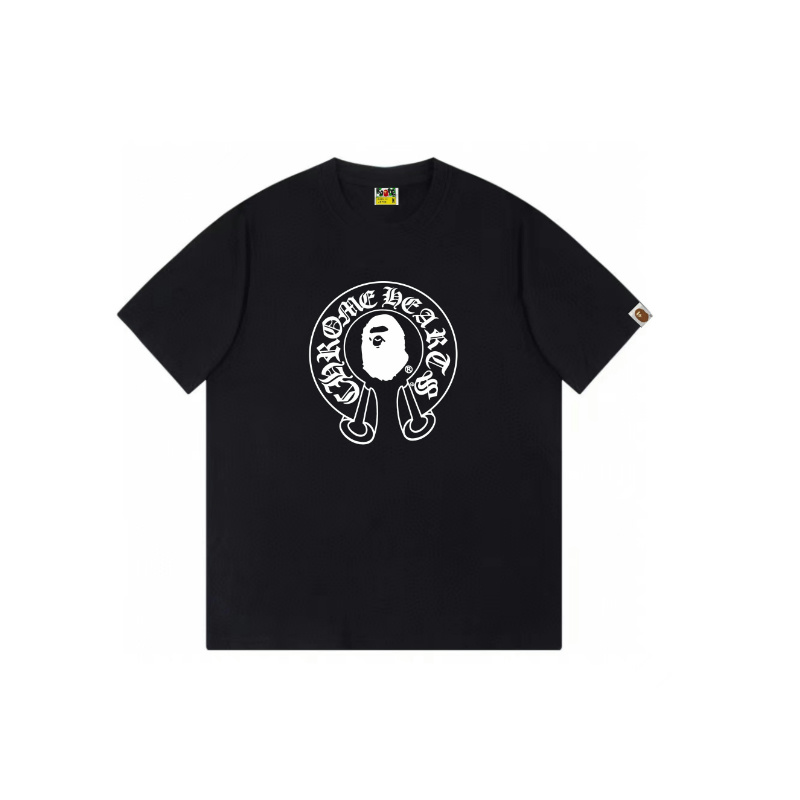 Chrome Hearts Tシャツ黒&白 H0135男女兼用