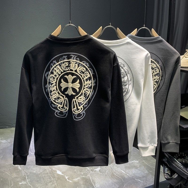 【M-4XL】ファッションブランドのスウェットシャツ秋冬新作プラスベルベット厚手カジュアルラウンドネックルーズジャケット
