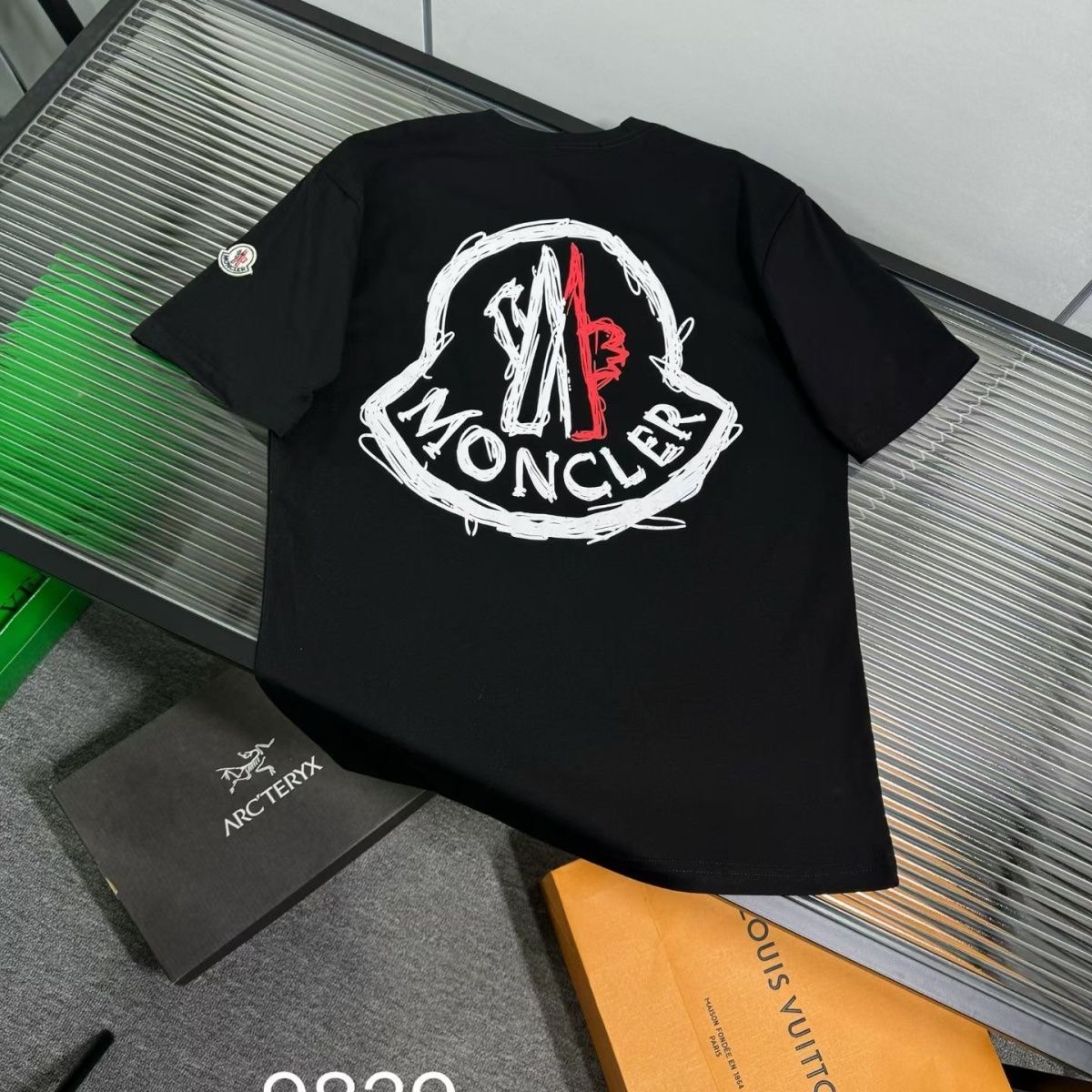 【S-3XL】新しいプリントロゴ半袖Tシャツ、レタークルーネック、ユニセックス