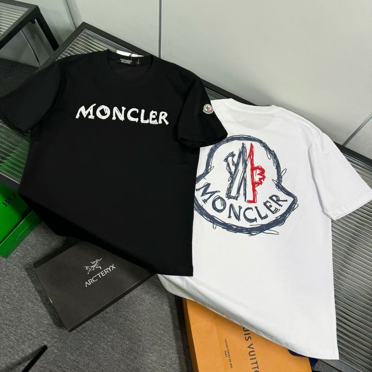 【S-3XL】新しいプリントロゴ半袖Tシャツ、レタークルーネック、ユニセックス