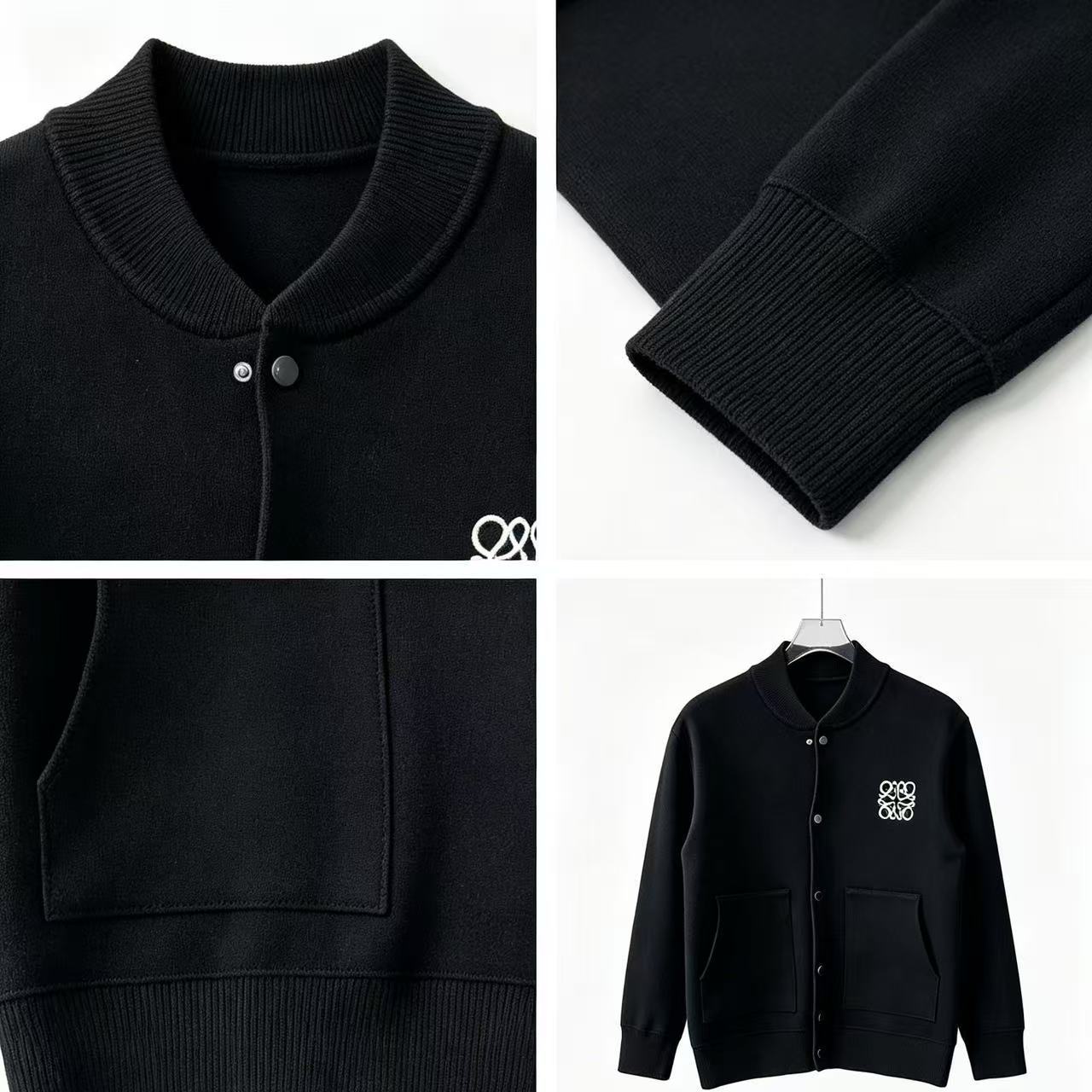 【M-4XL】男女兼用の、トレンディで着回しの効く刺繍入りニットウェア