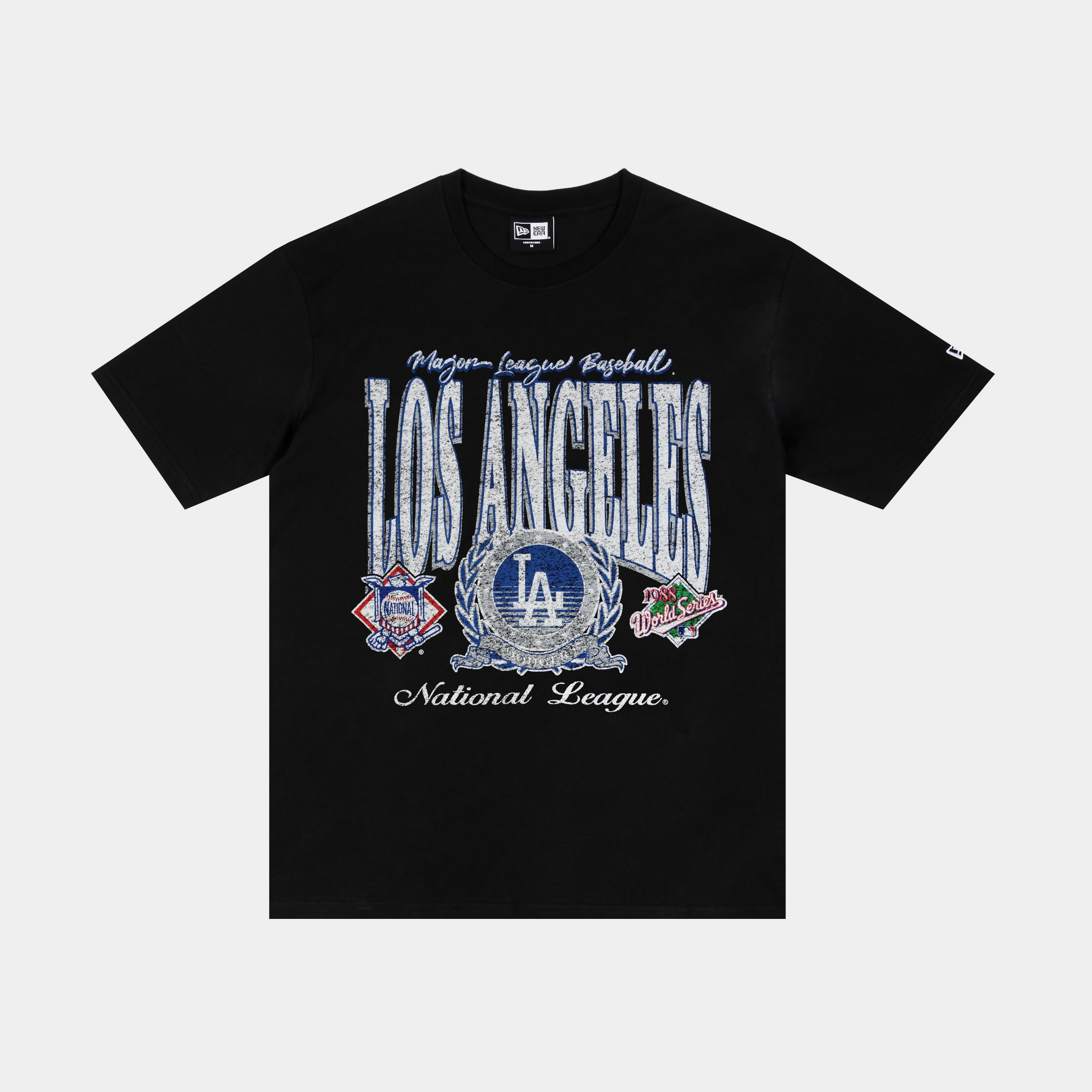 Los Angeles Dodgers Oversized Mens Short Sleeve Shirt (Black/White)