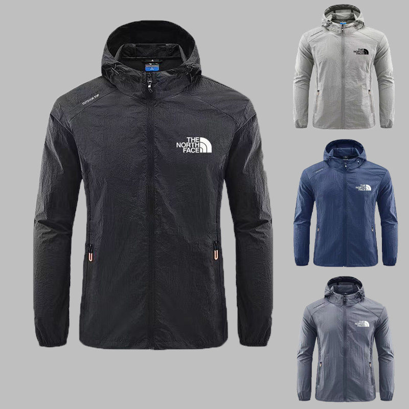 The North Face 夏のサンシェイドフルジップフーディ、防水性、通気性、速乾性、UVカット機能（ユニセックス）