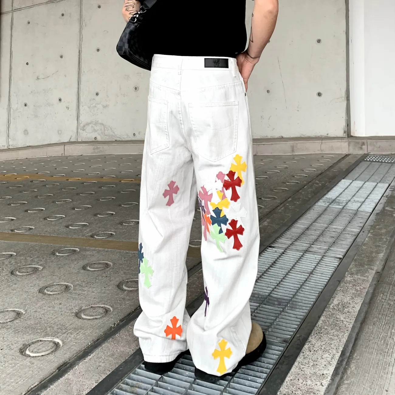 『S-3XL』2025年春夏新作 レイジーカラーパンツ 気質ジーンズ メンズ