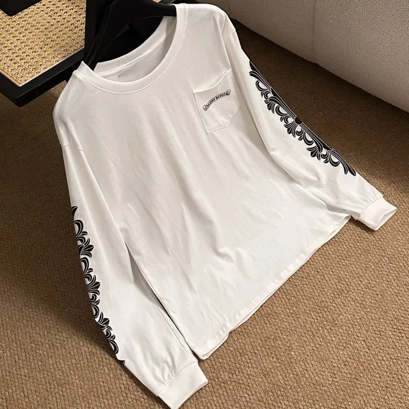 人気爆発中 着回し最強 シンプル プリント 長袖 Ｔシャツ