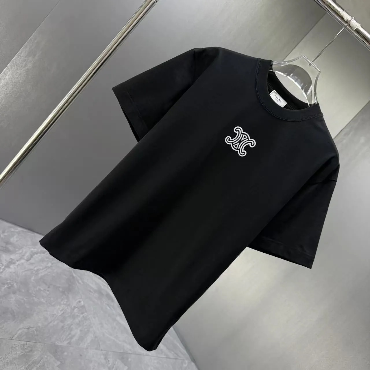 『S-XL』カップル向けサマールーズクルーネックTシャツ