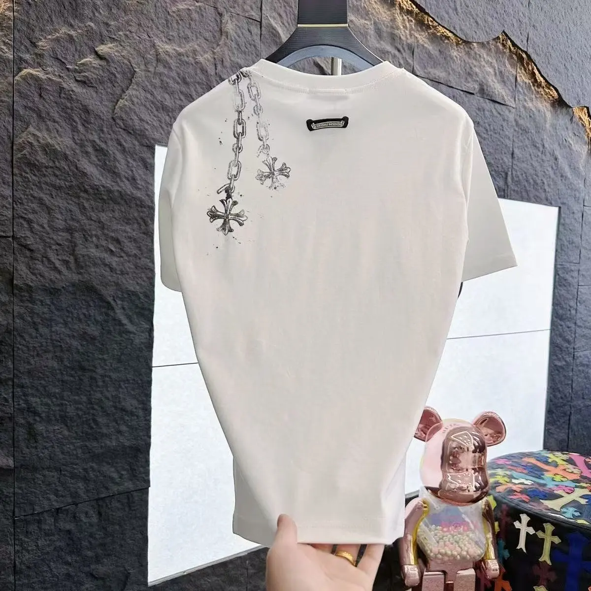 【L-4XL】カップル向けサマールーズクルーネックTシャツ