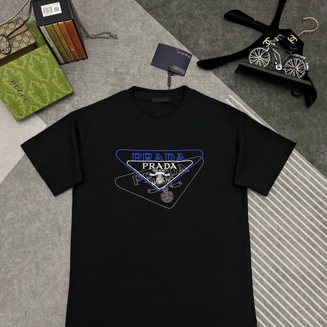 『S-4XL』新作の半袖プリントTシャツ、トレンディで高級感のあるカジュアルウェア